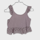 0-Top Zara à volants et dentelle🌸