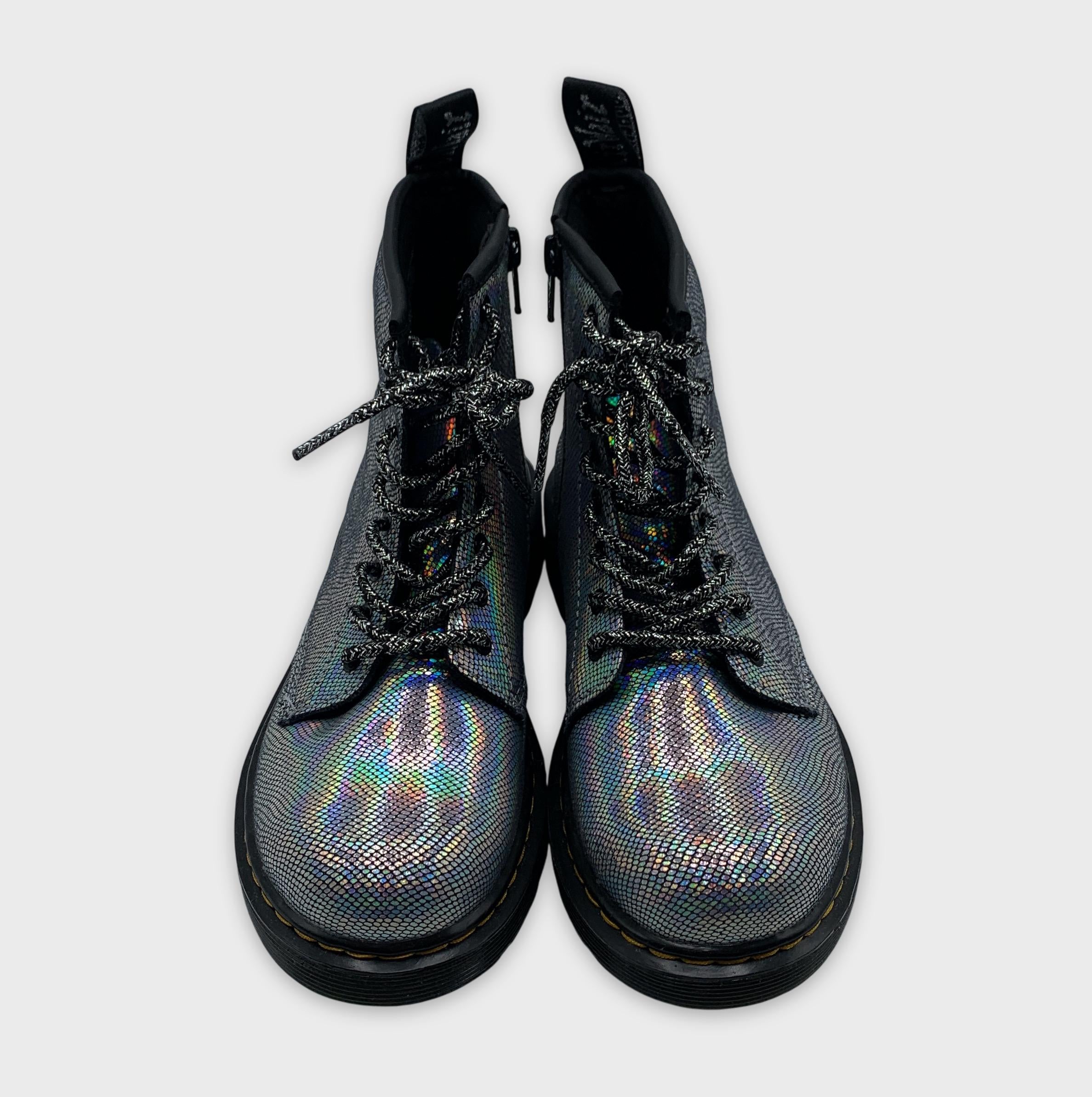 0-Dr. Martens Bottines à lacets holographiques ✨