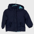 0-H&M 🧥 Doudoune enfant bleu marine et turquoise