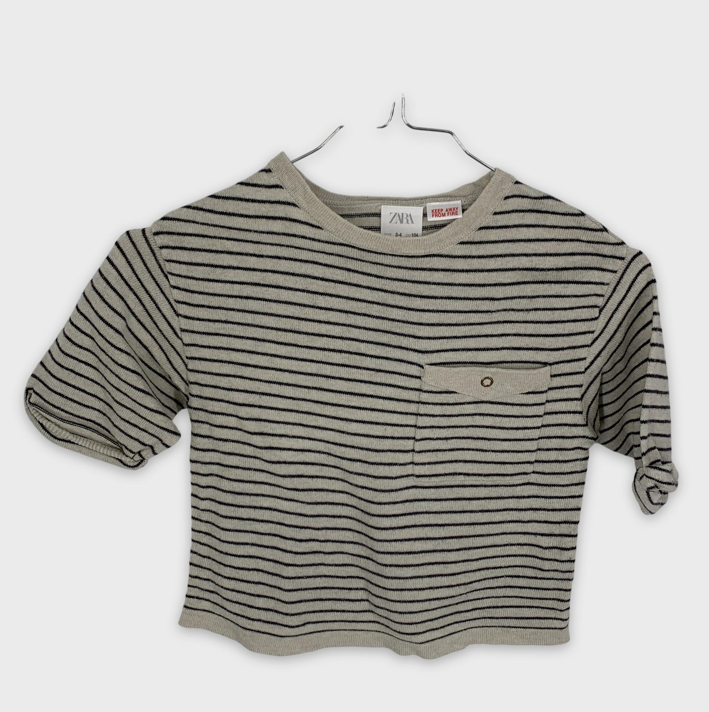 0-T-shirt rayé ZARA 👕