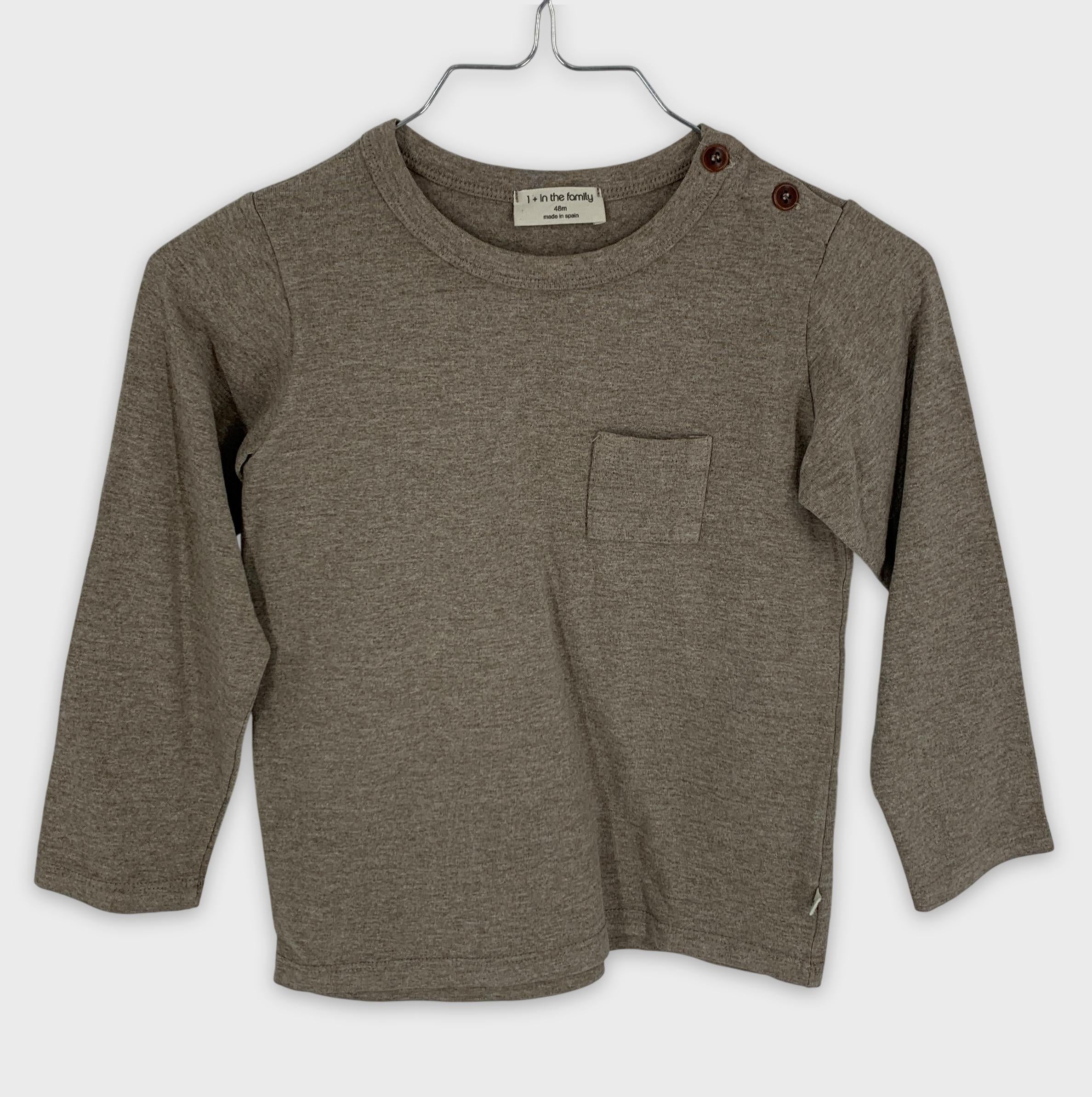 0-T-shirt manches longues La Famille, 48 mois 🧸