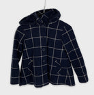 0-Jacadi Paris 🧥 Veste à carreaux avec capuche en fausse fourrure