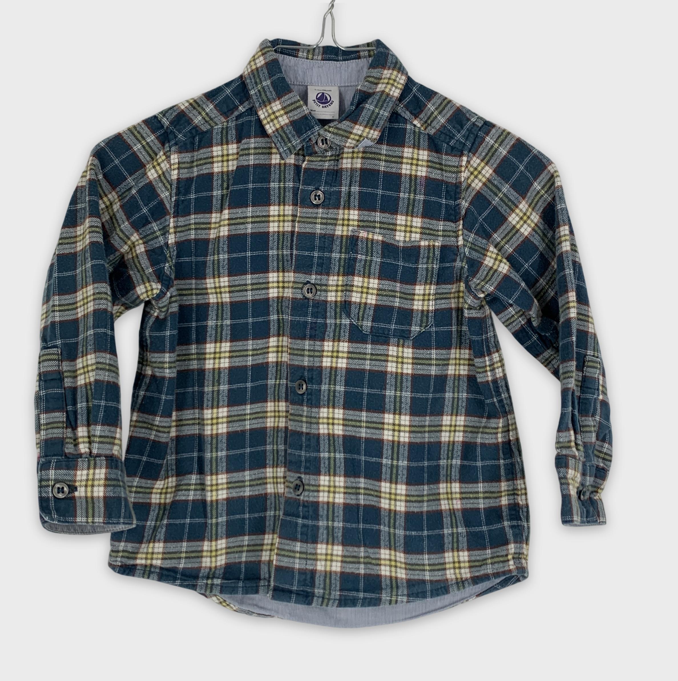 0-Chemise à carreaux Petit Bateau ⛵️ 3 ans