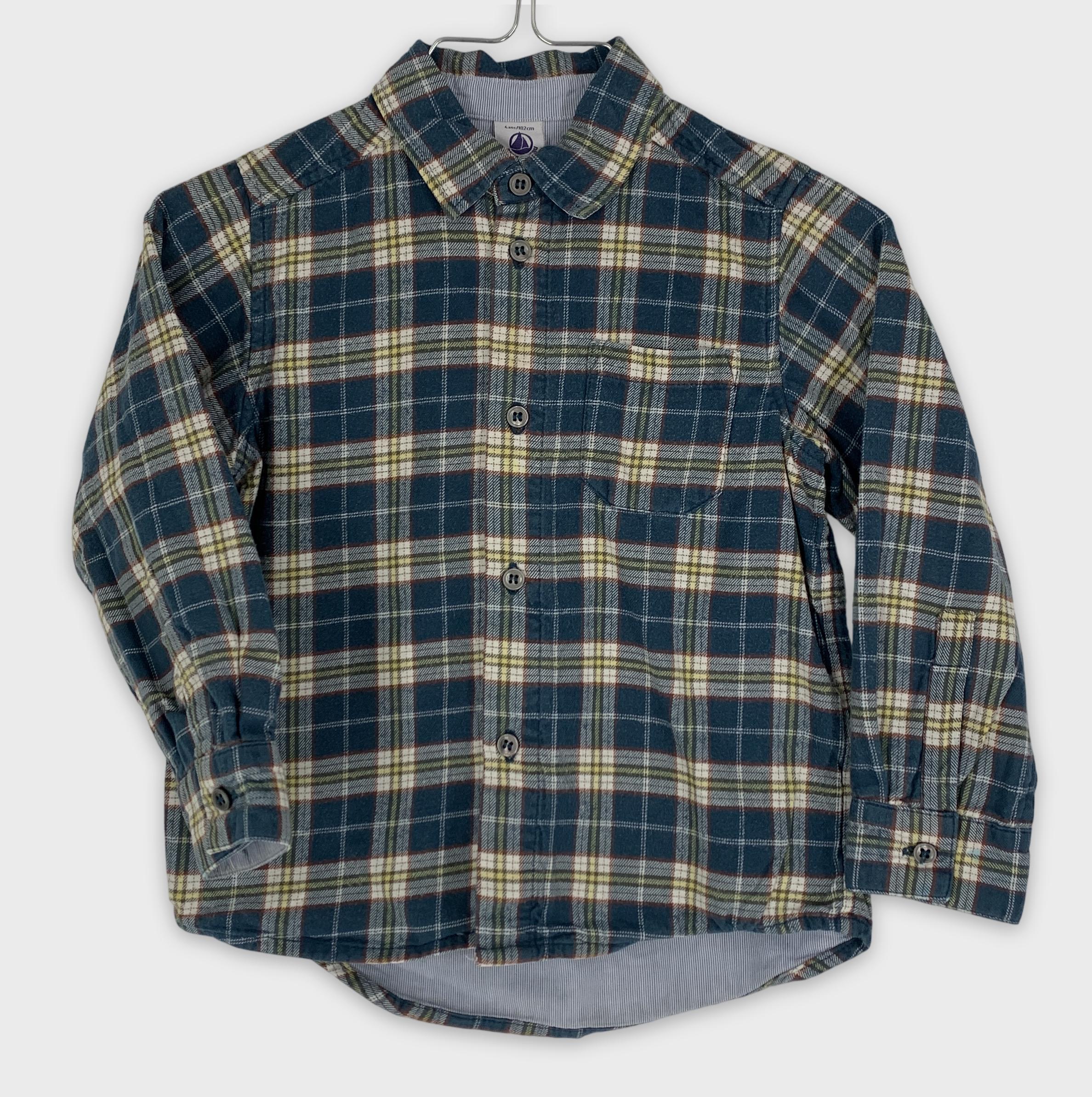 0-Chemise à carreaux Petit Bateau 👕