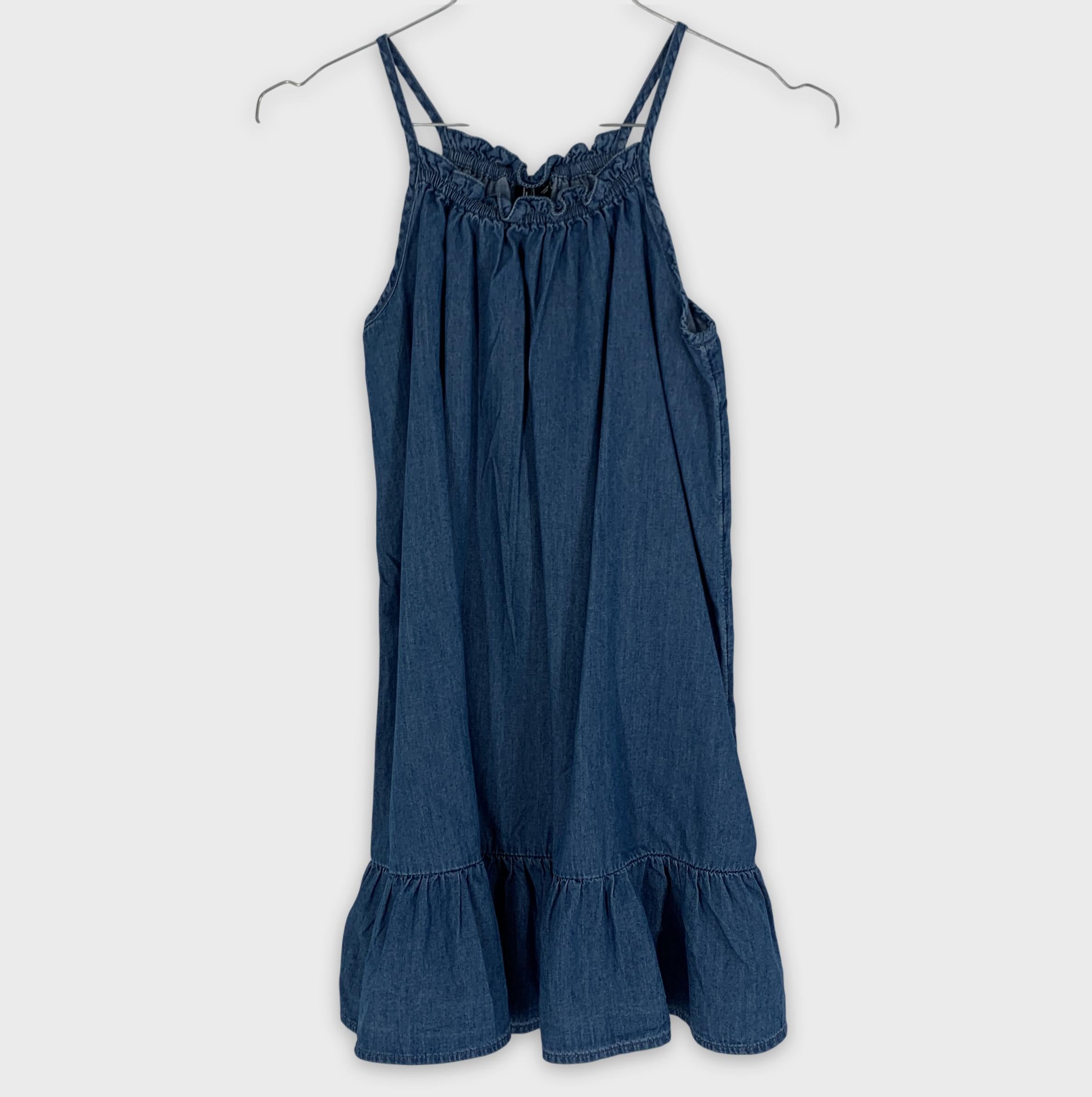 0-Robe GAP Denim à bretelles et volants 👗