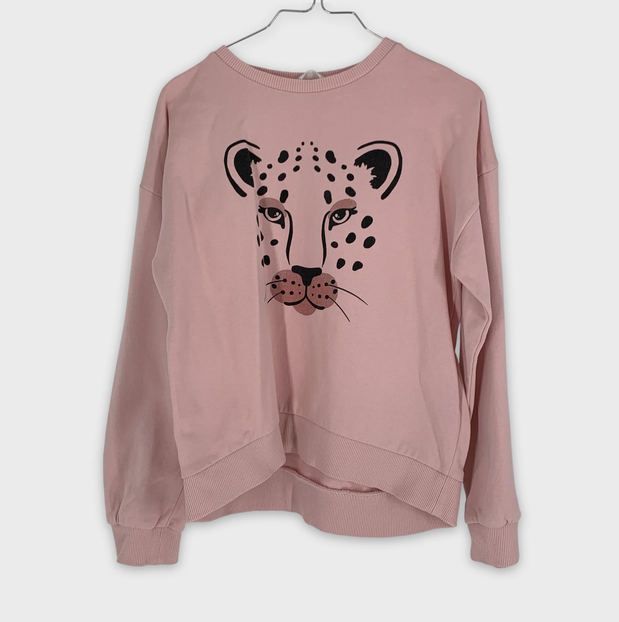 0-MNG Sweat Léopard 🐆 Rose 9-10 ans