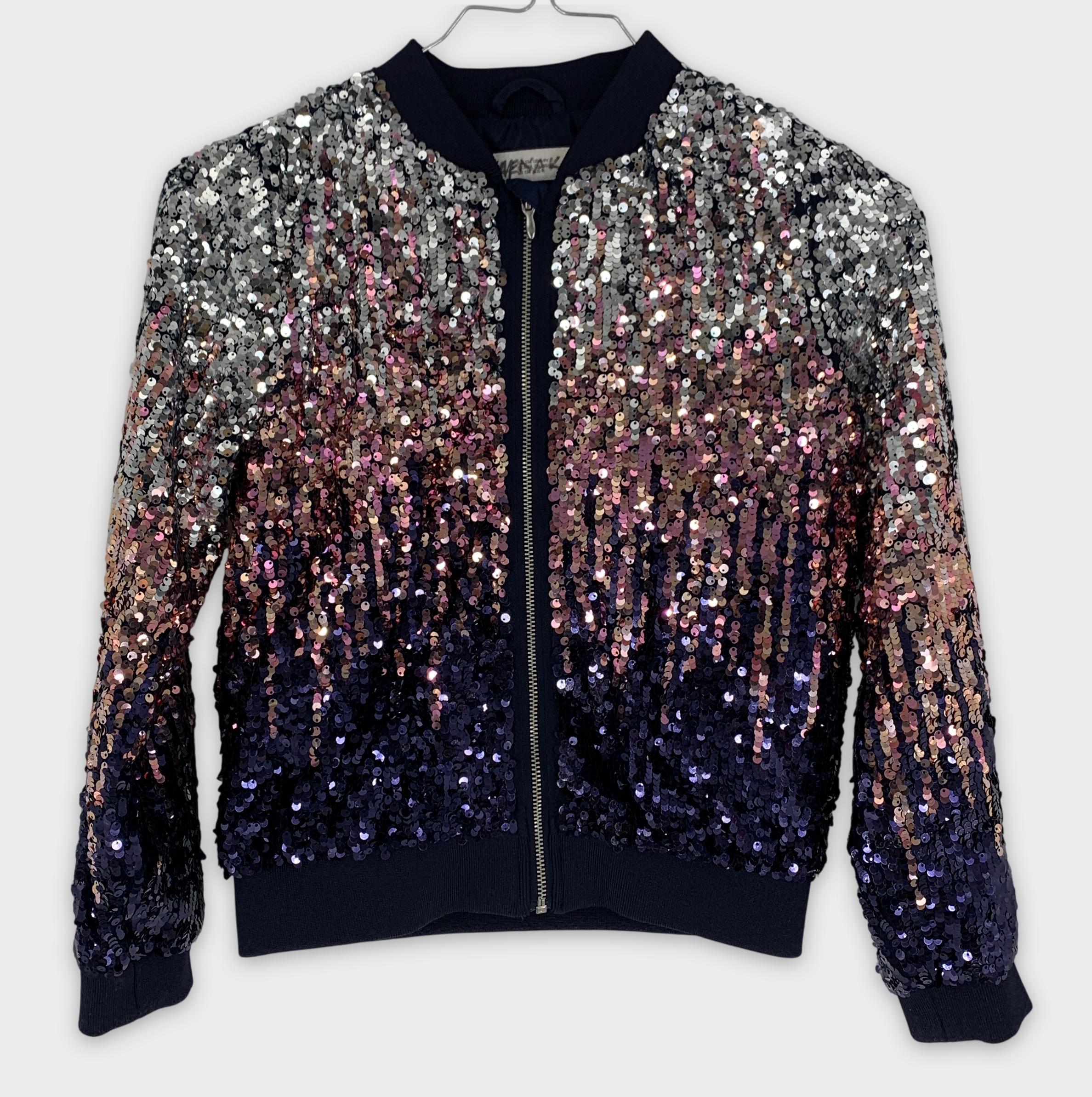 0-H&M ✨ Veste bomber à sequins fille