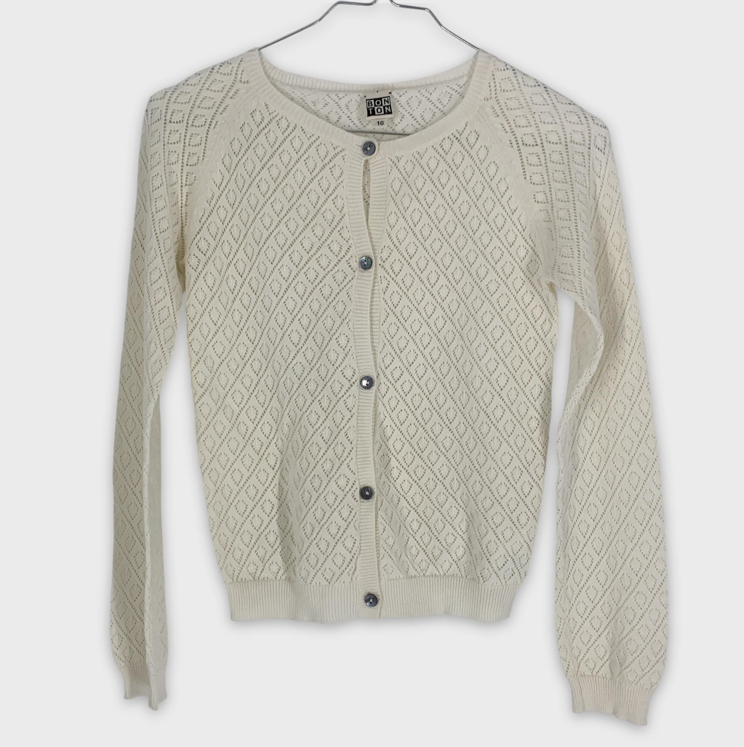 0-Gilet ajouré BON TON, taille 10 ans 👧