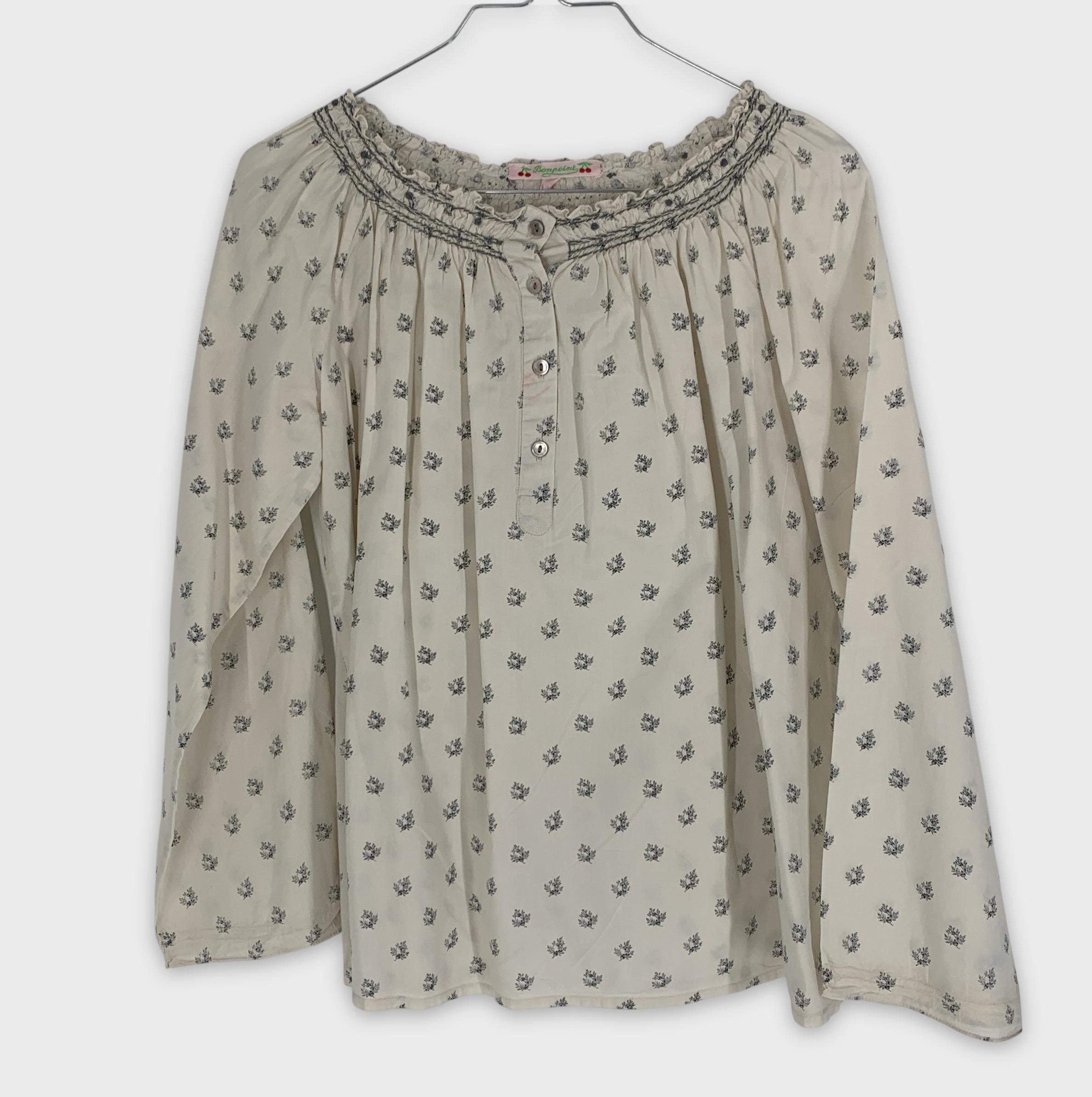 0-Chemisier à manches longues Bonpoint, imprimé fleuri 🌸