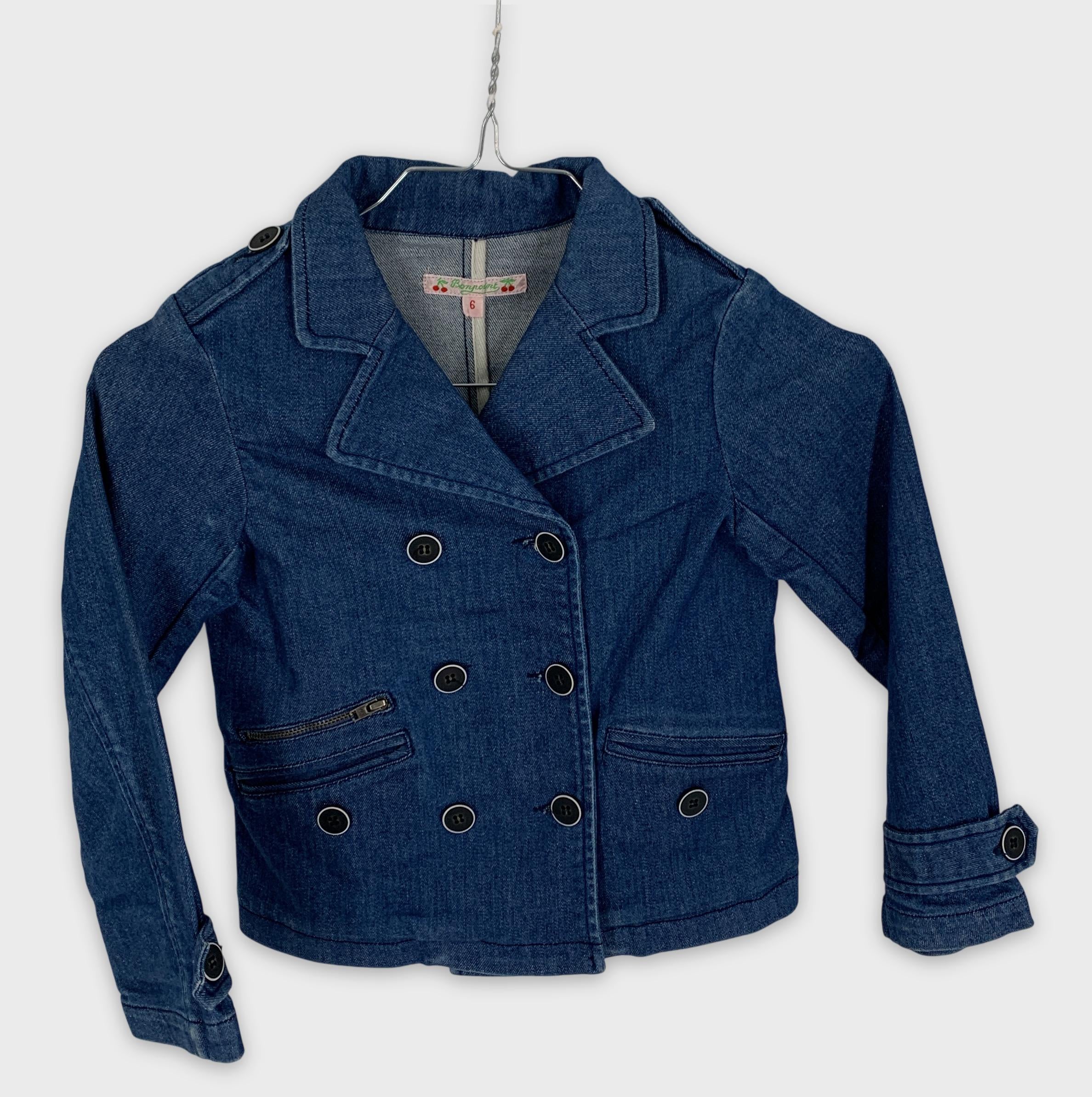 0-Bonpoint 🍒 Veste en jean croisée
