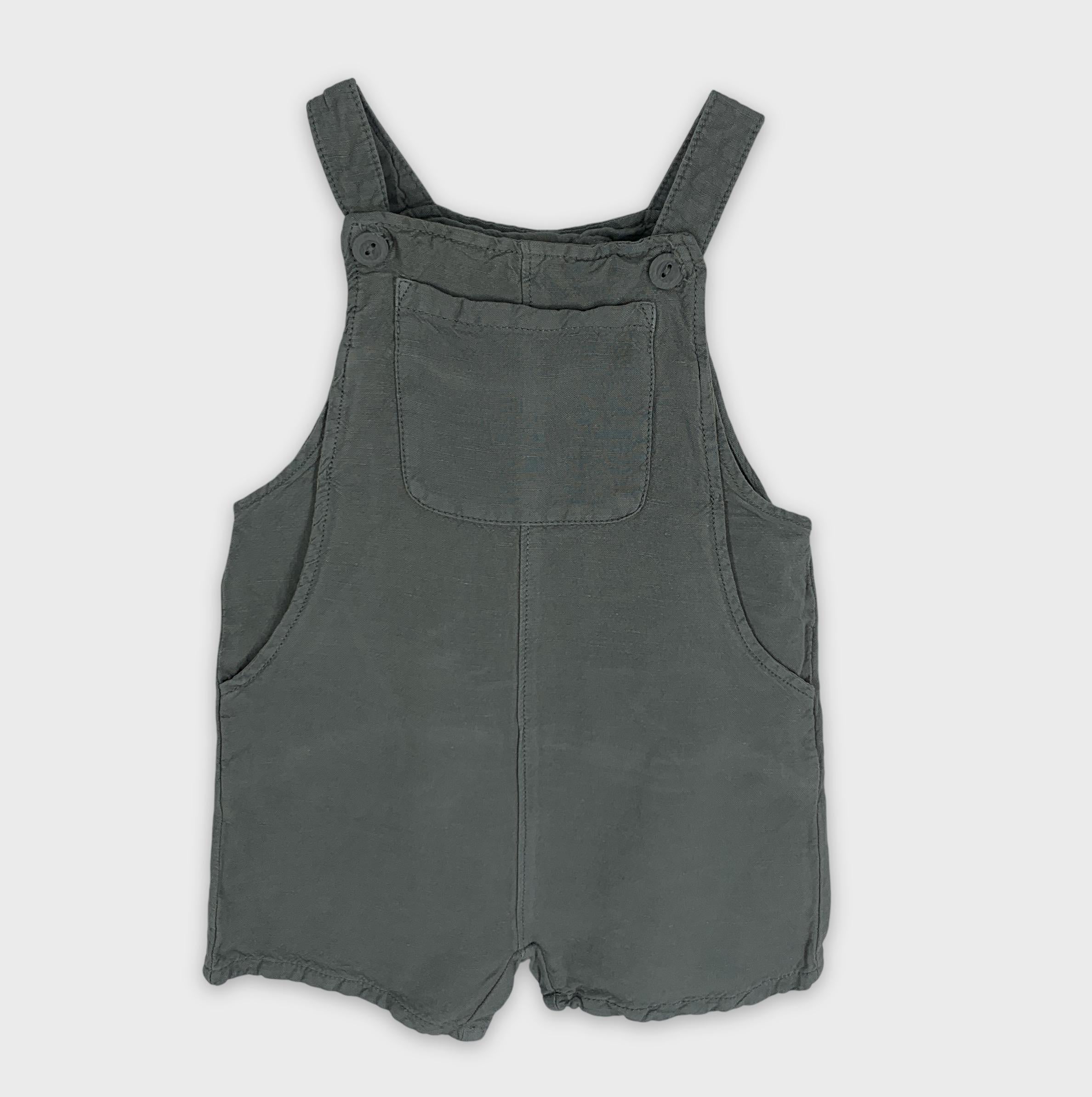 0-Salopette courte Zara, 9-12 mois