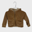 0-Búho 🧸 Veste en velours côtelé doublée en sherpa
