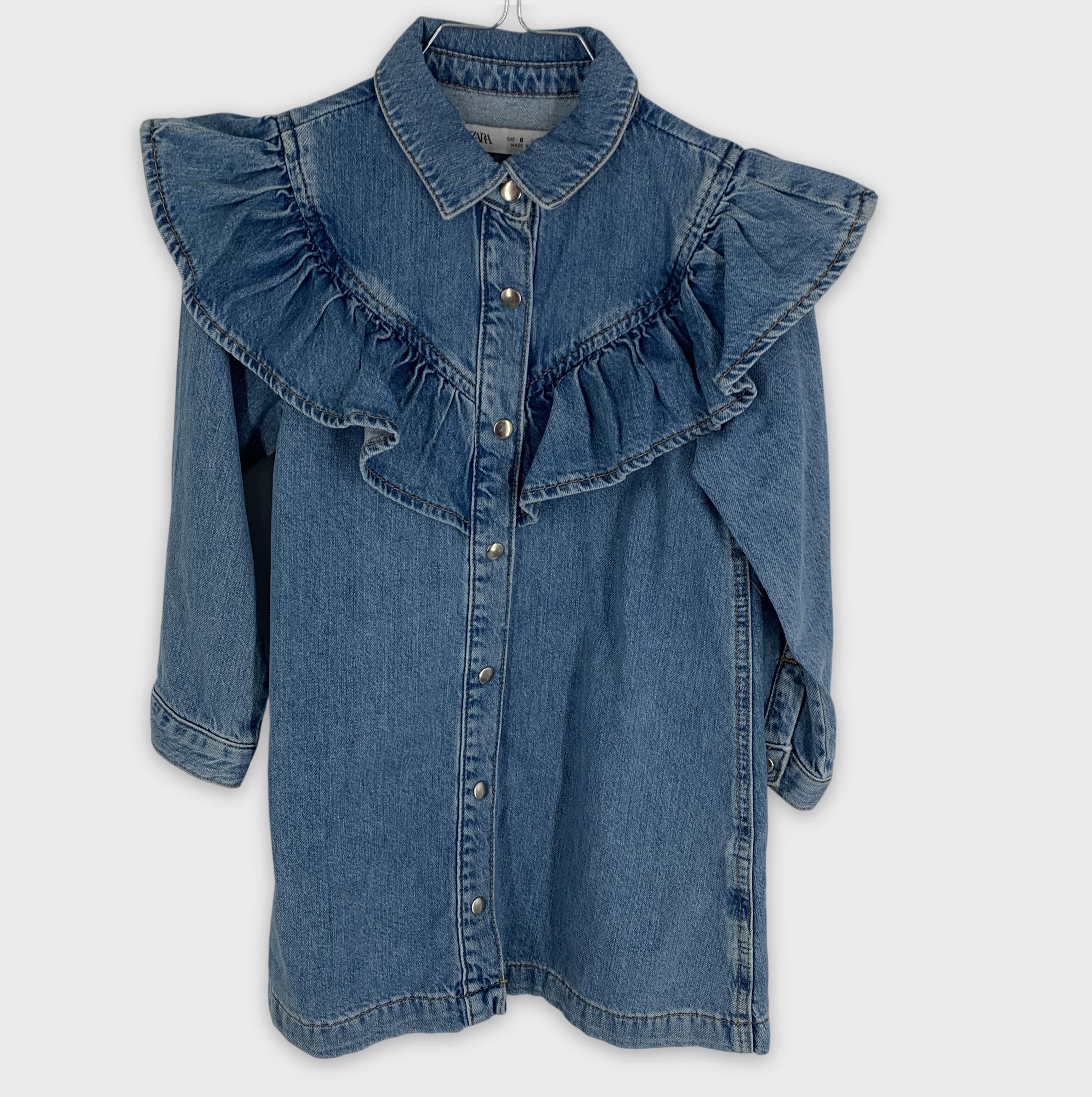 0-Chemise en jean ZARA avec volants 💙