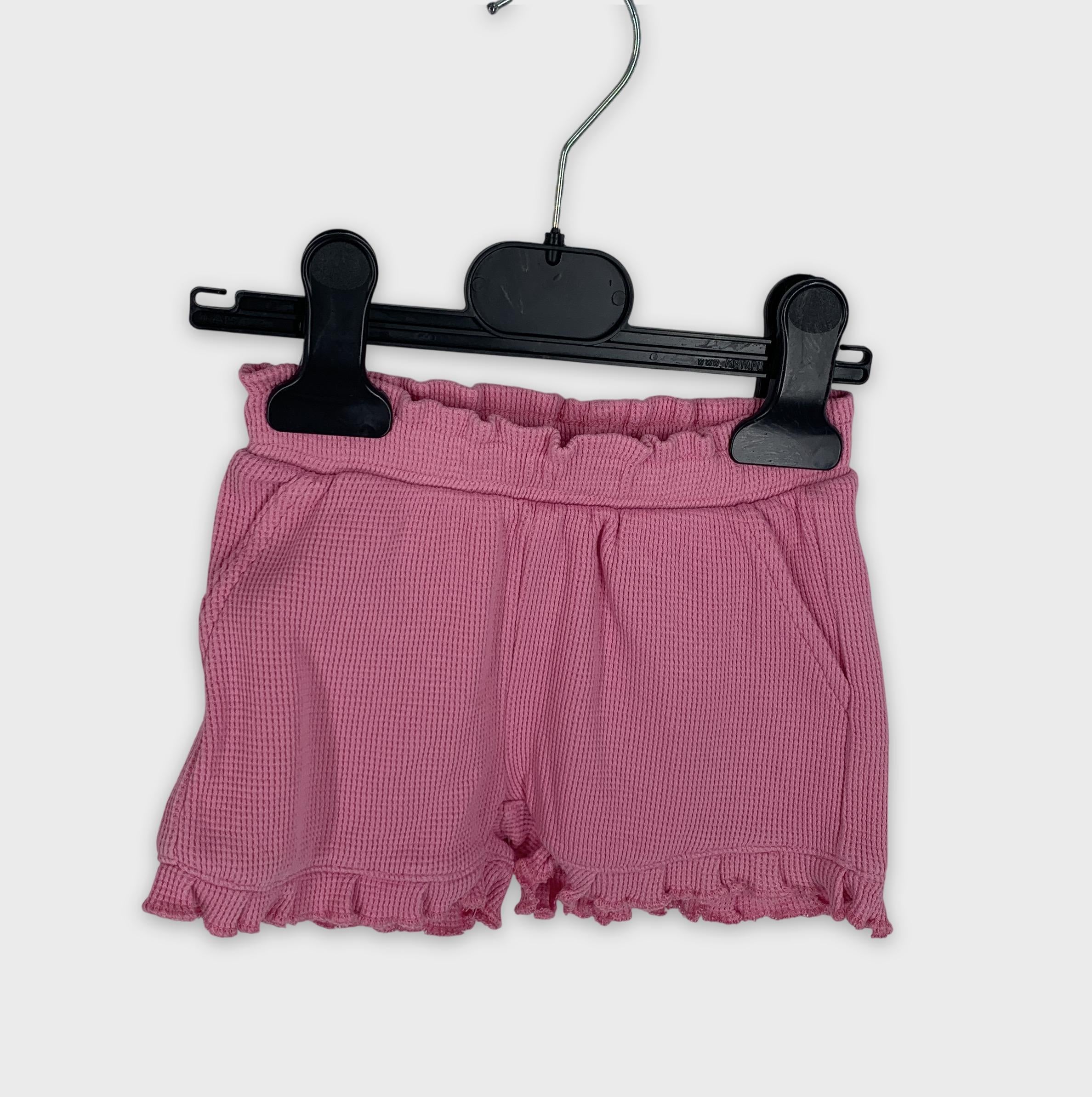 0-Short rose Cuddles and Smiles, taille 92