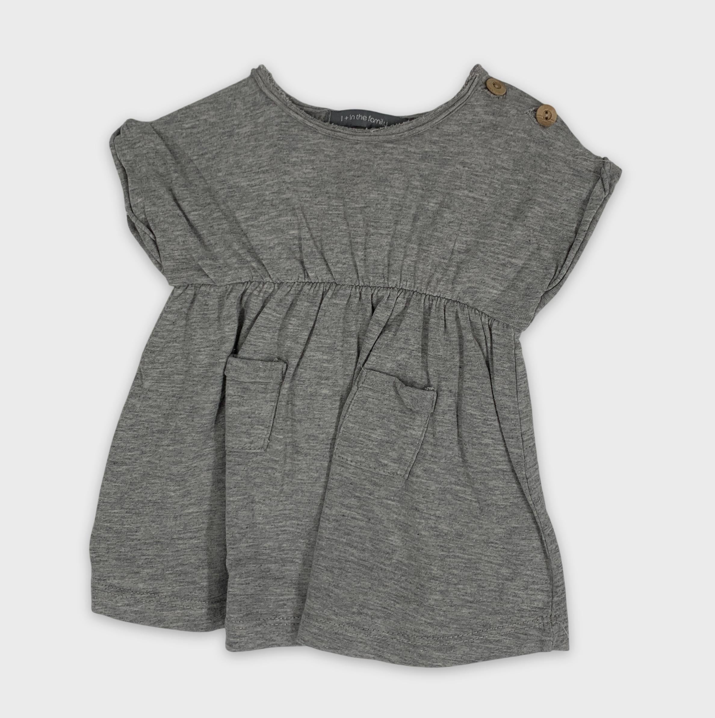 0-1+ In The Family Robe Gris Enfant 👧