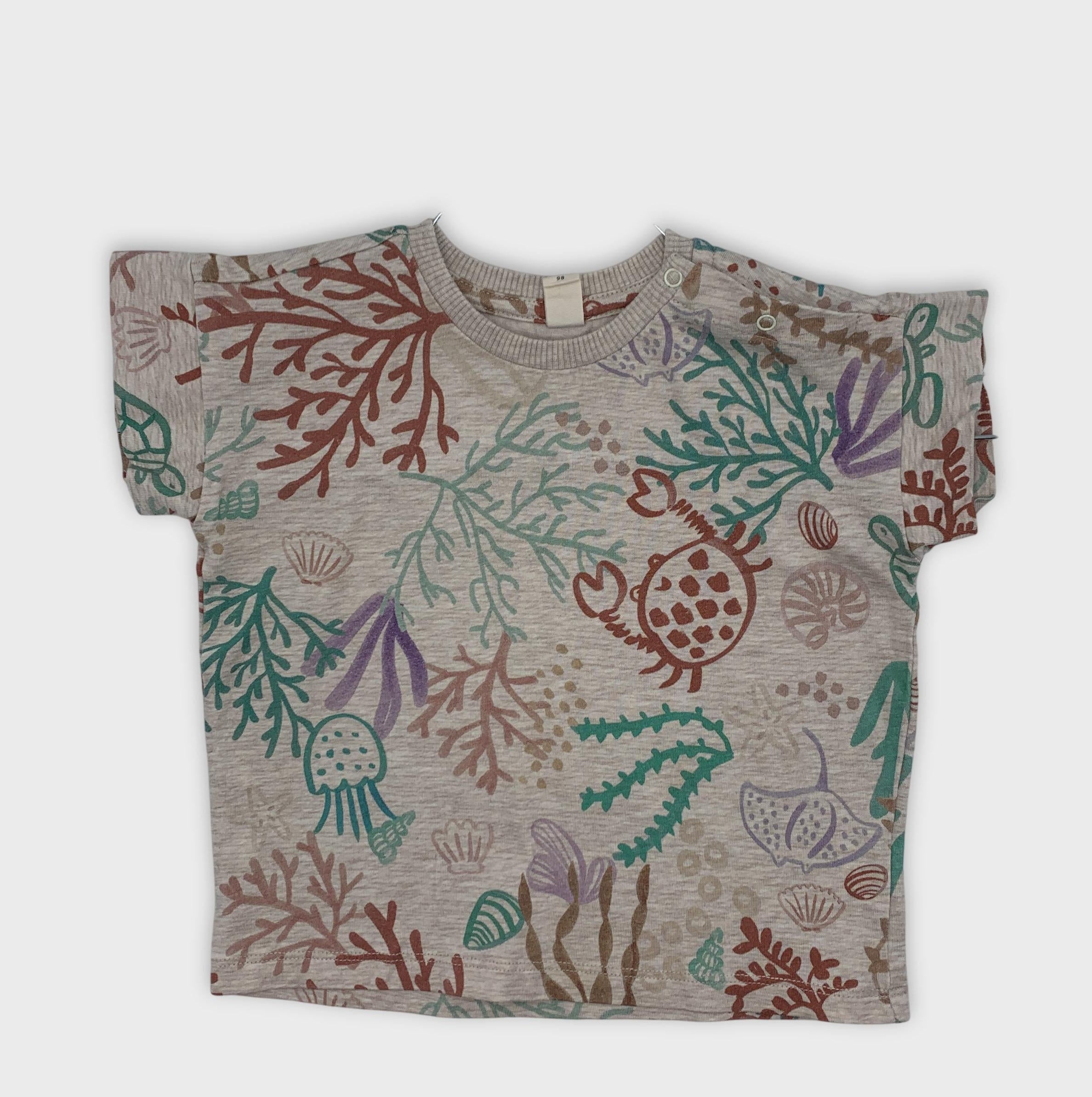 0-T-shirt manches courtes The New Chapter motif marin 🦀