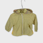 0-Veste légère à capuche jaune pâle à motifs fleuris🌼
