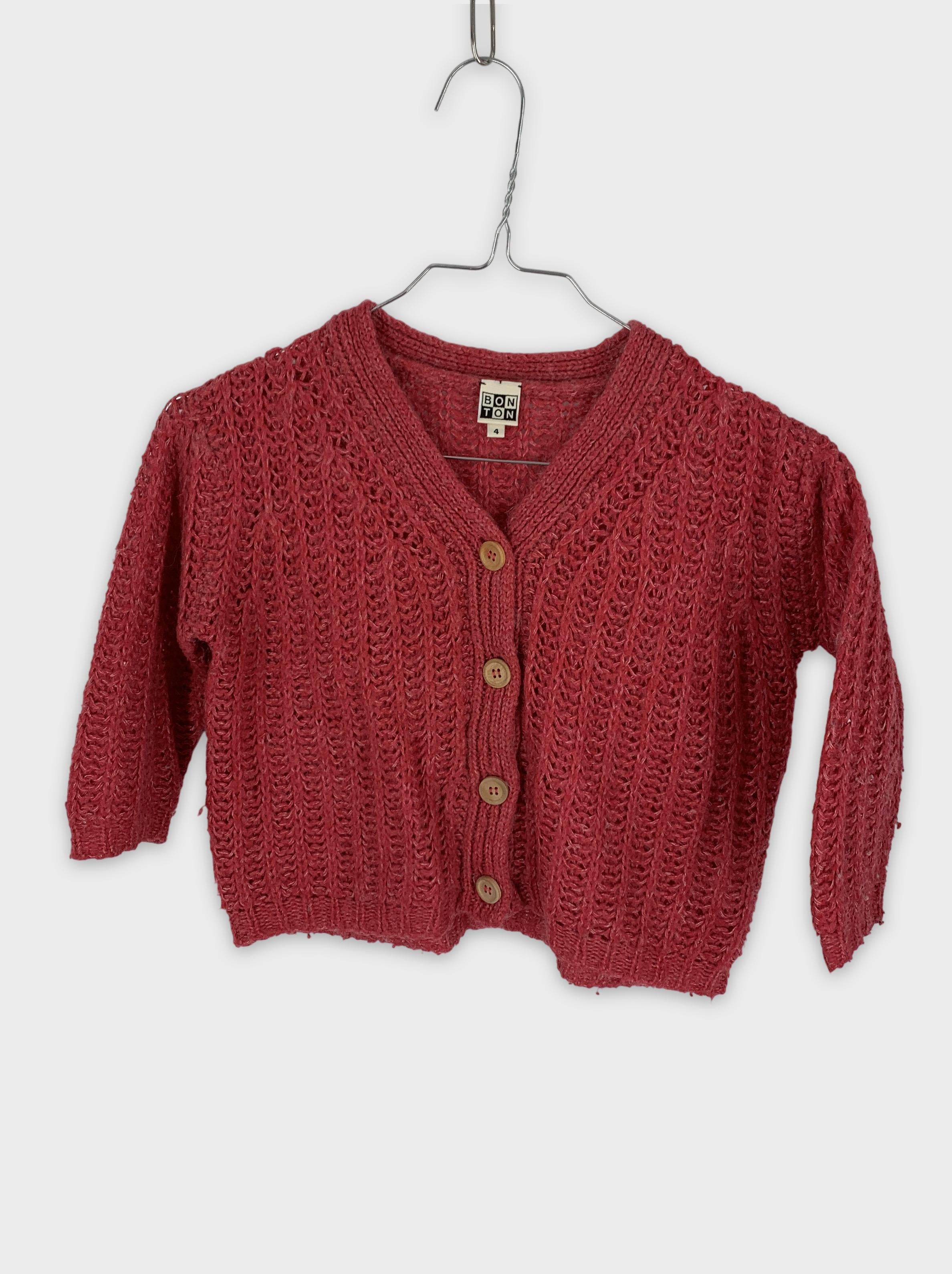 0-Bon Ton - Cardigan - 4 ans
