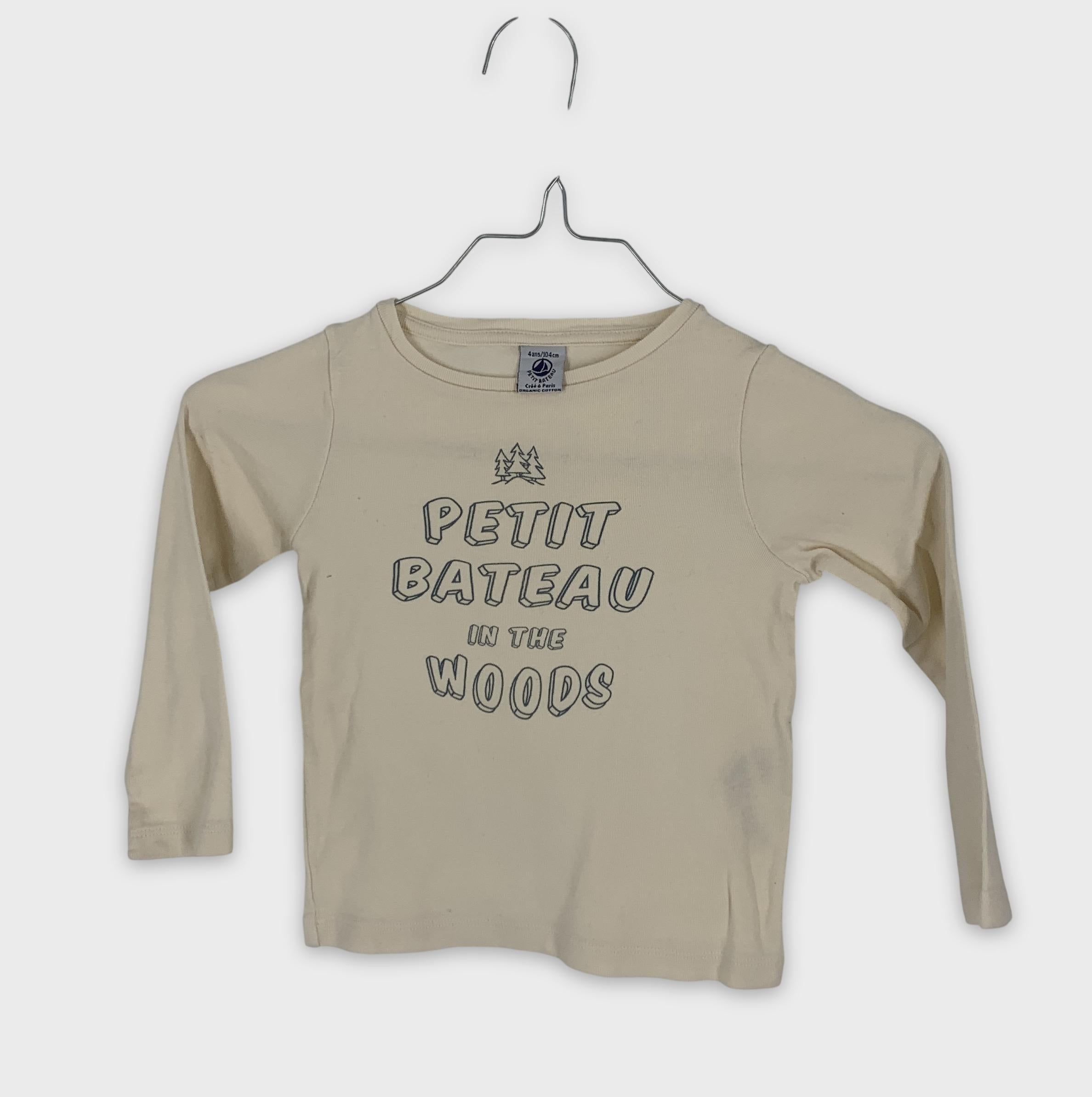 0-Petit Bateau 🌲 - T-shirt manches longues - 4 ans