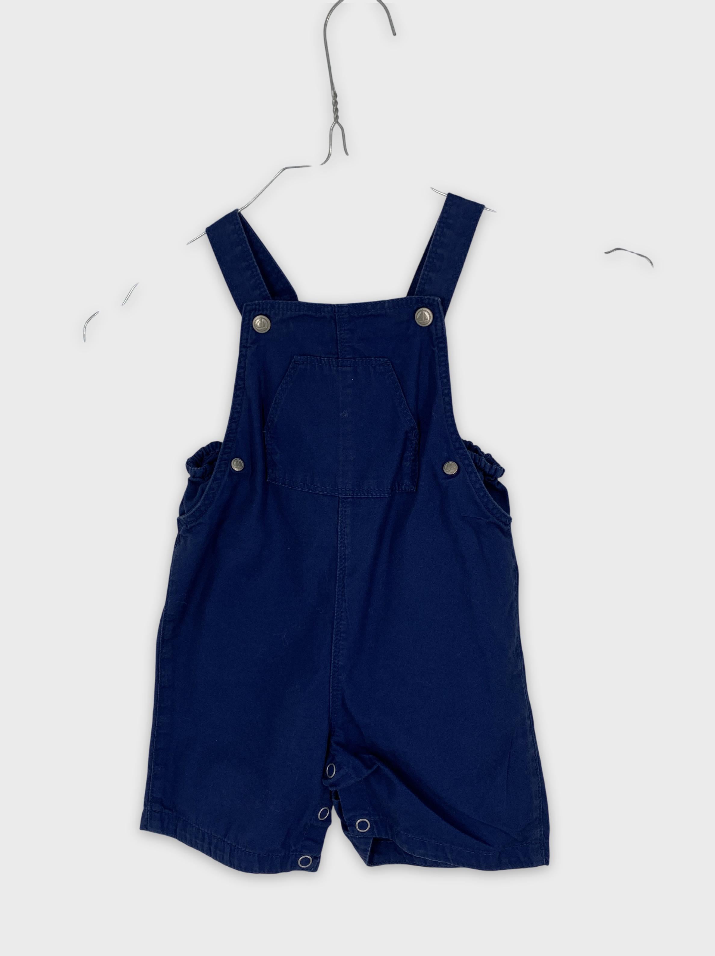 0-Petit Bateau - Salopette courte - 18m