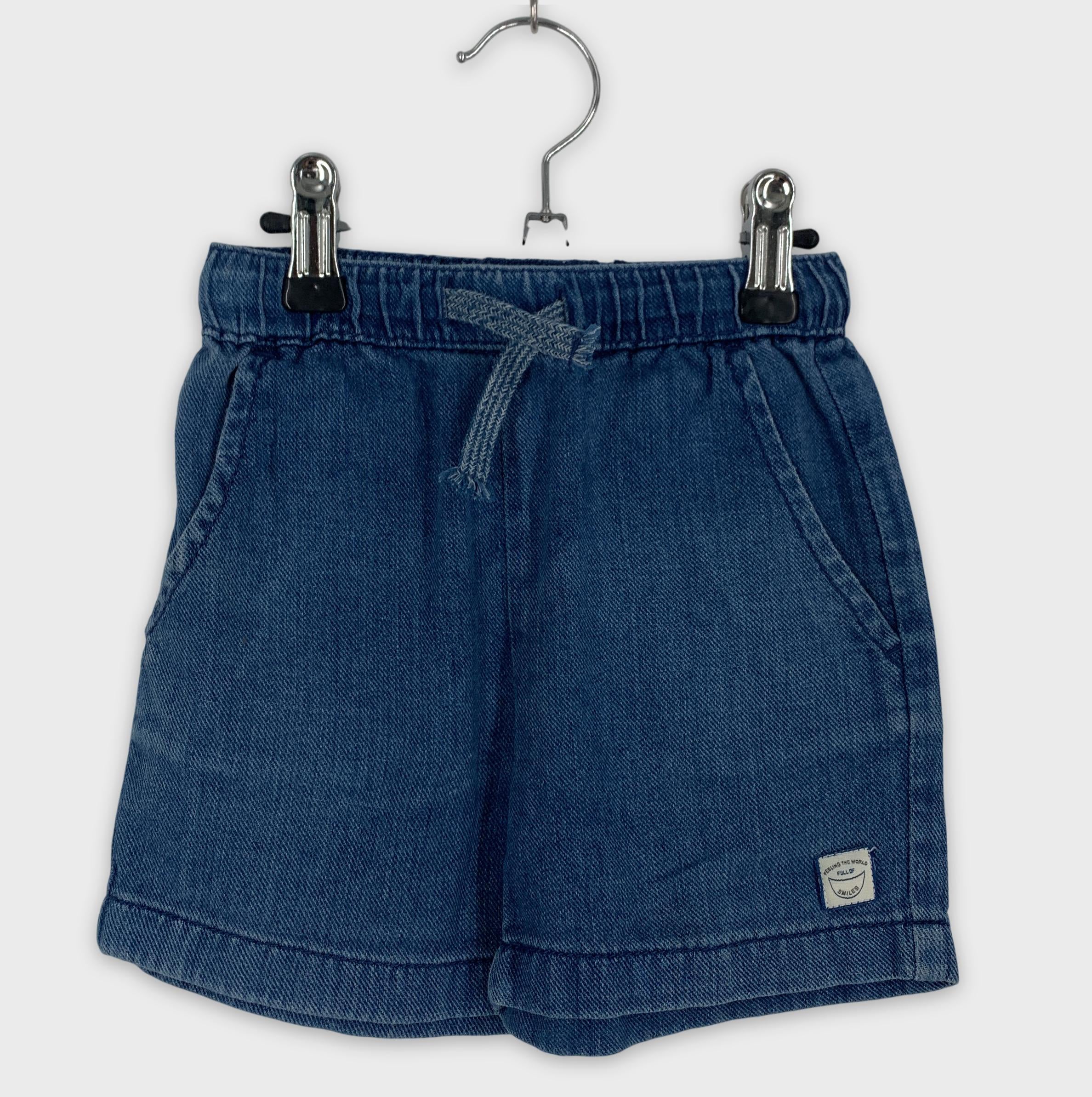 0-Zara - Short en jean - 2-3 ans