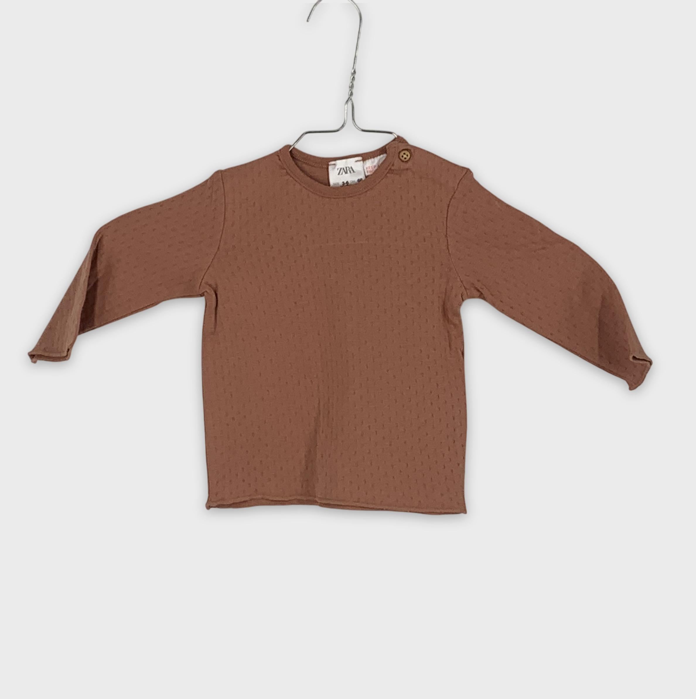 0-Zara - T-shirt manches longues - 3-6 mois