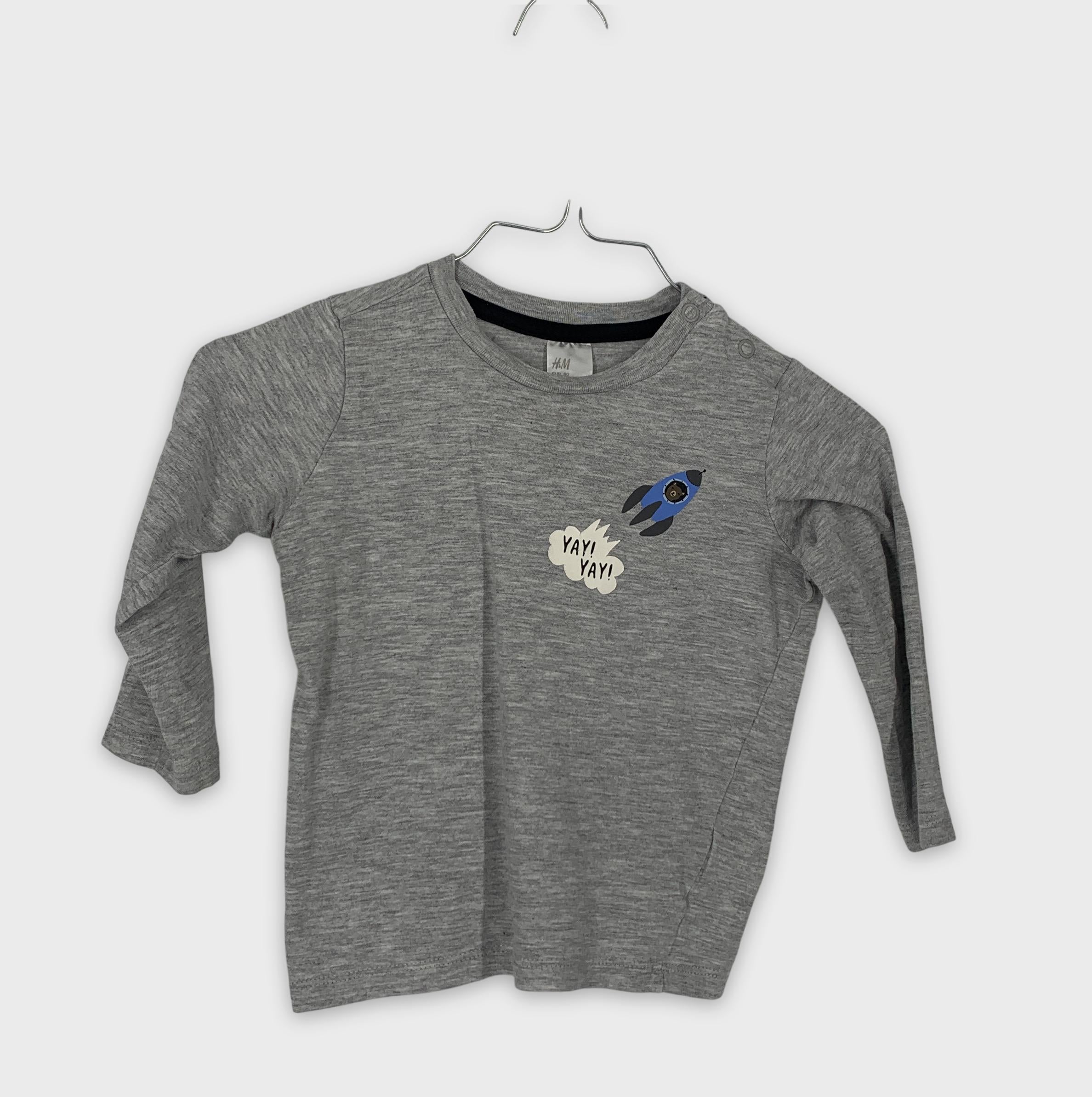 0-H&M - T-shirt manches longues - 80
