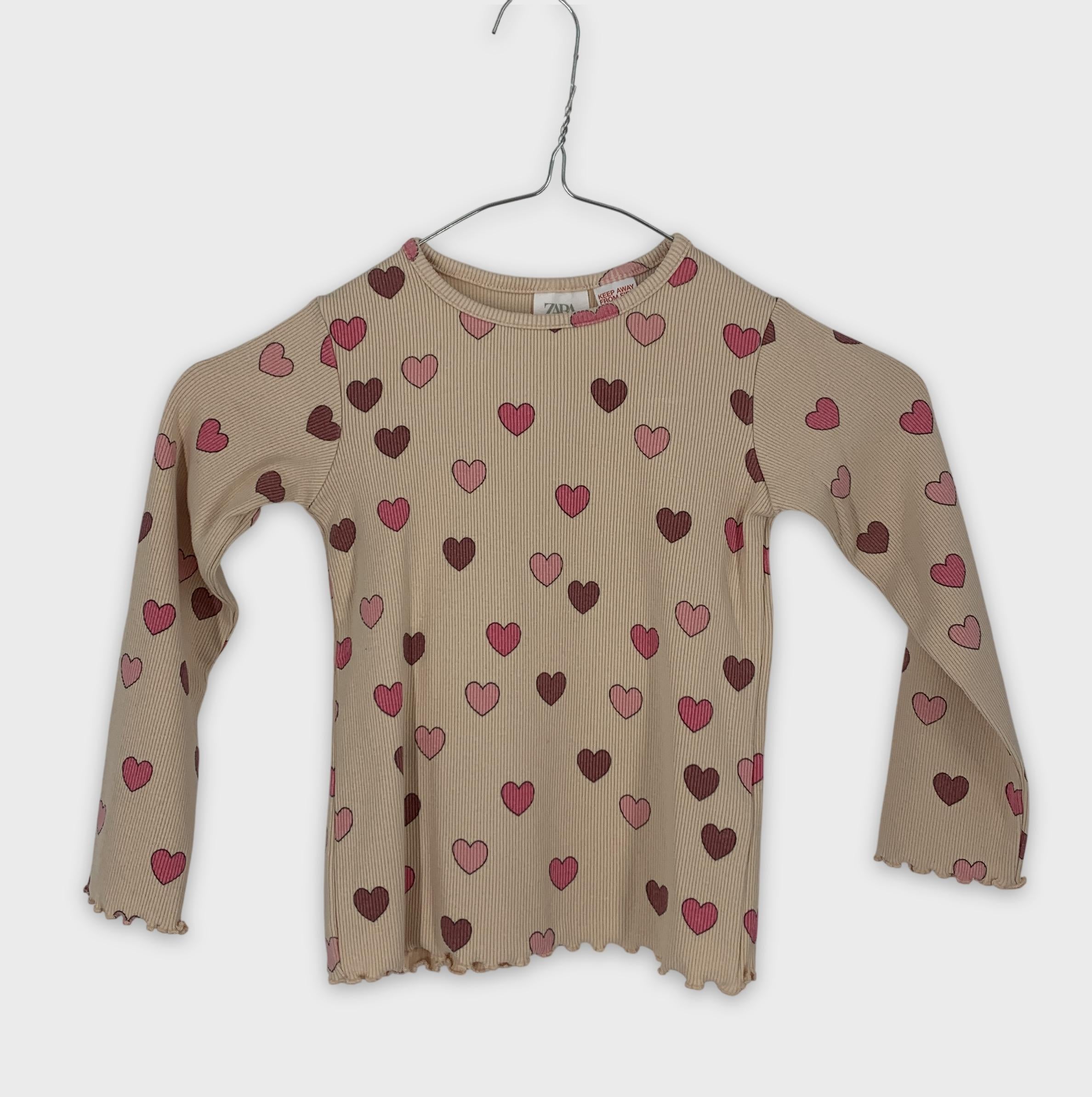0-Zara - T-shirt manches longues - 3-4 ans