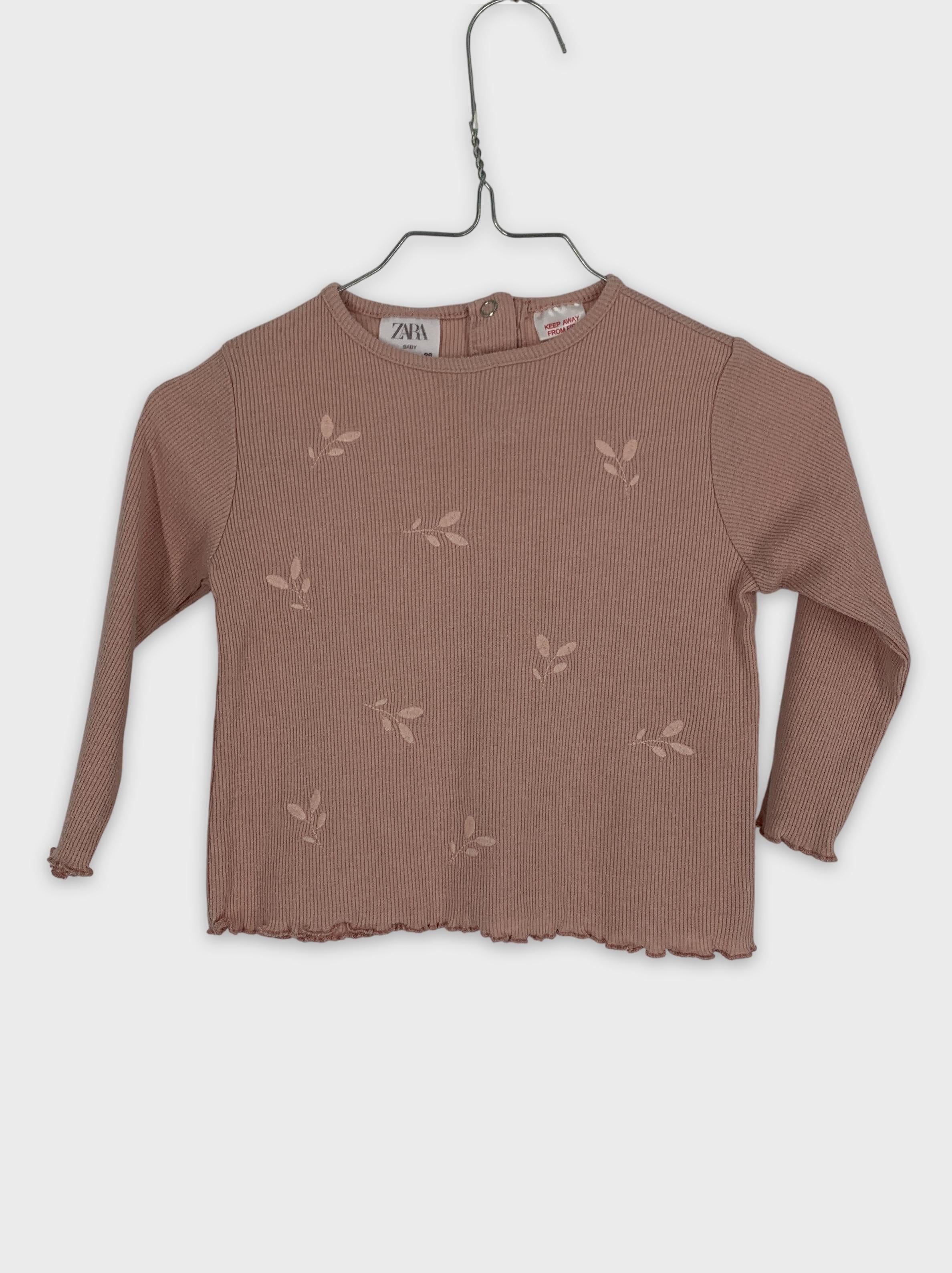 0-Zara - T-shirt manches longues - 86