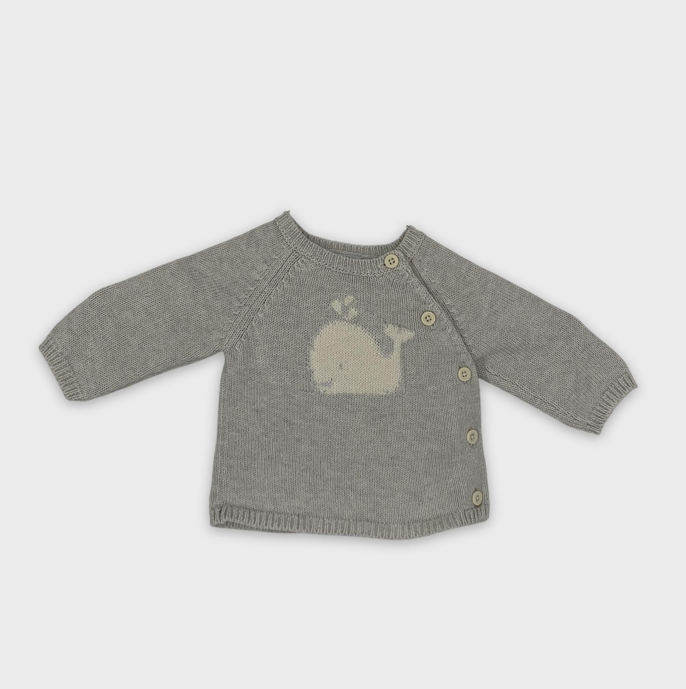 0-Petit Bateau - Cardigan - 3m/60cm