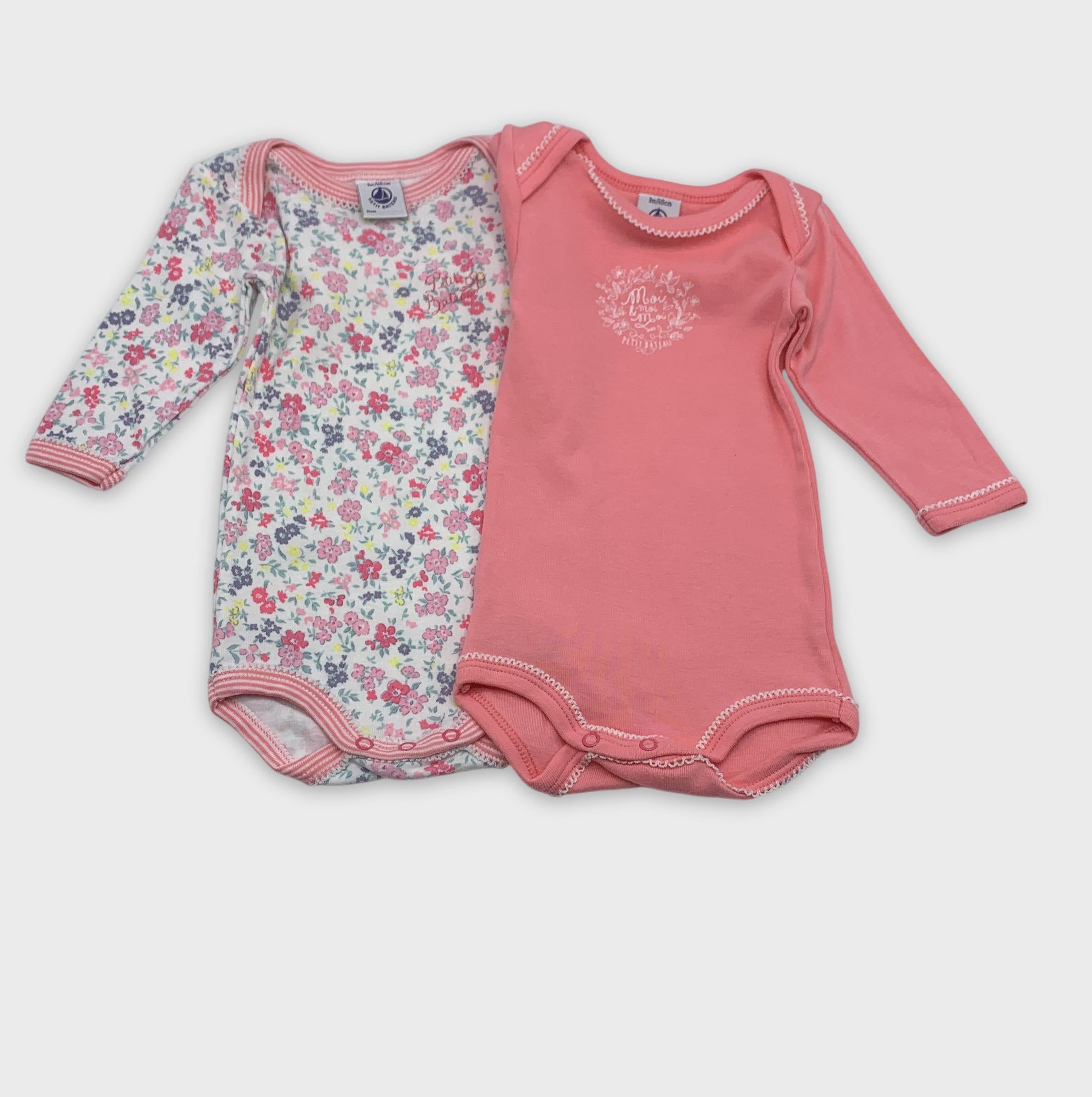0-Petit Bateau - Body manches longues - 3m/60cm