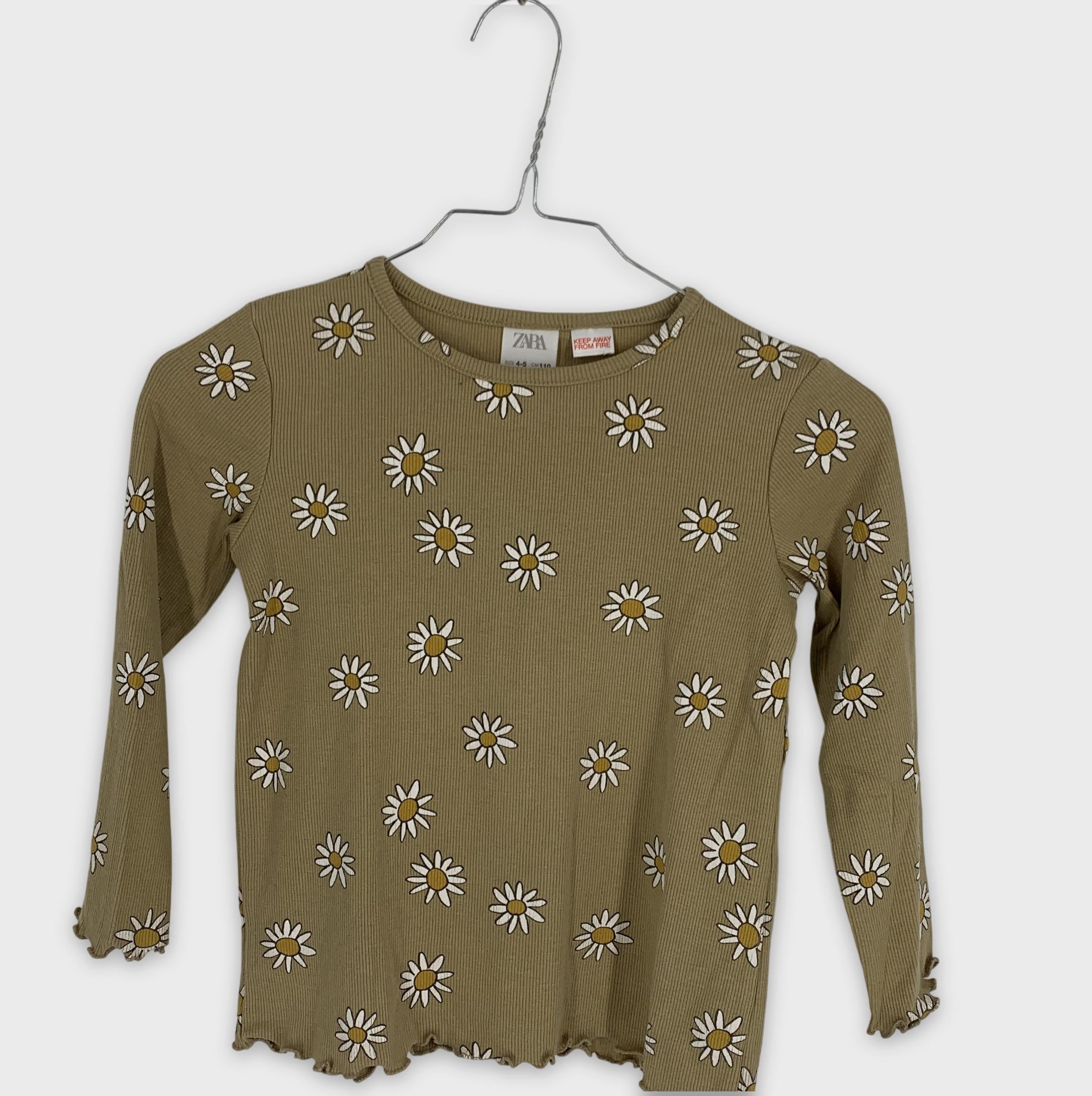 0-Zara - T-shirt manches longues - 4-5 ans