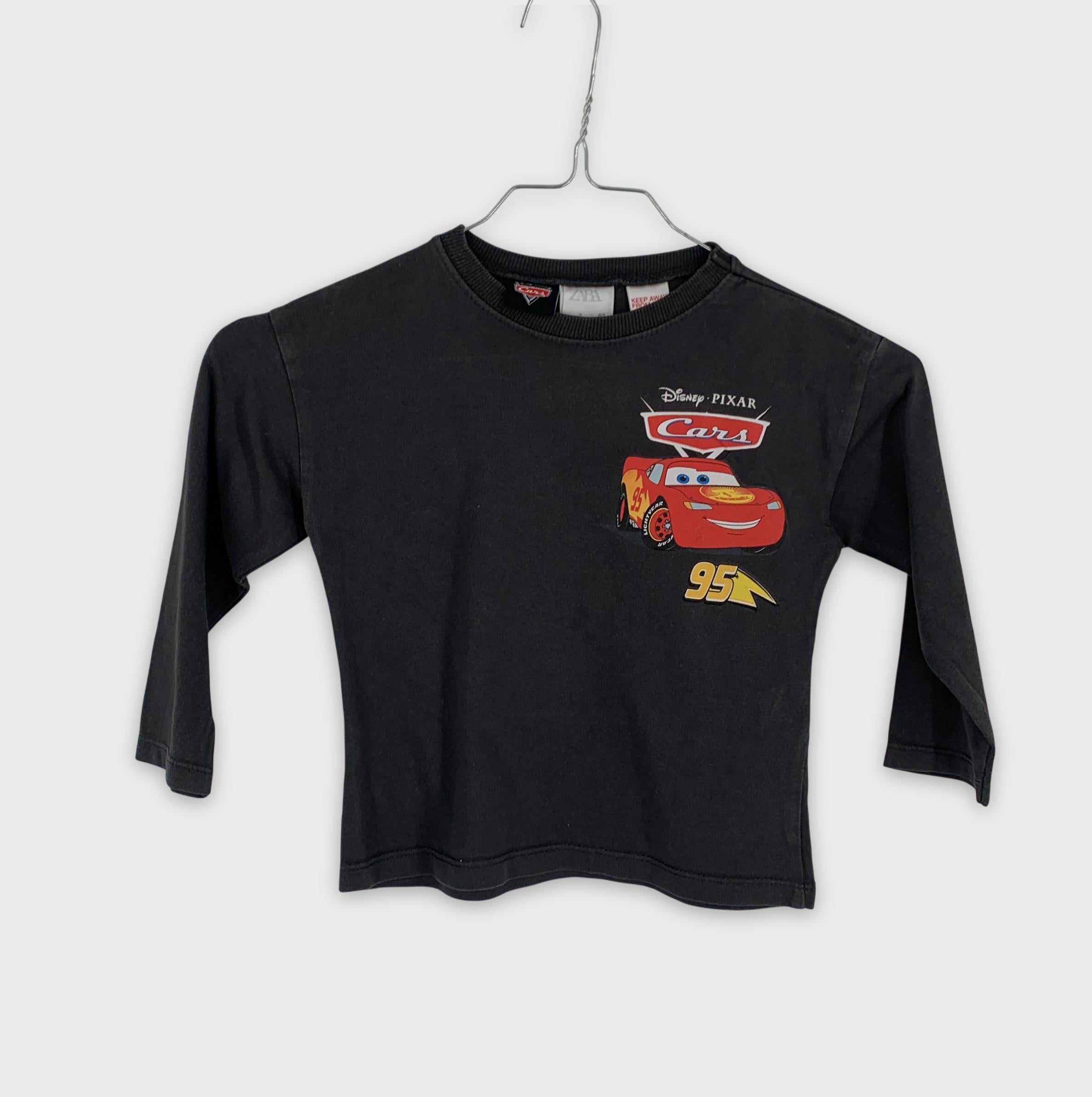 0-Zara - T-shirt manches longues Cars Disney Pixar - 2 ans
