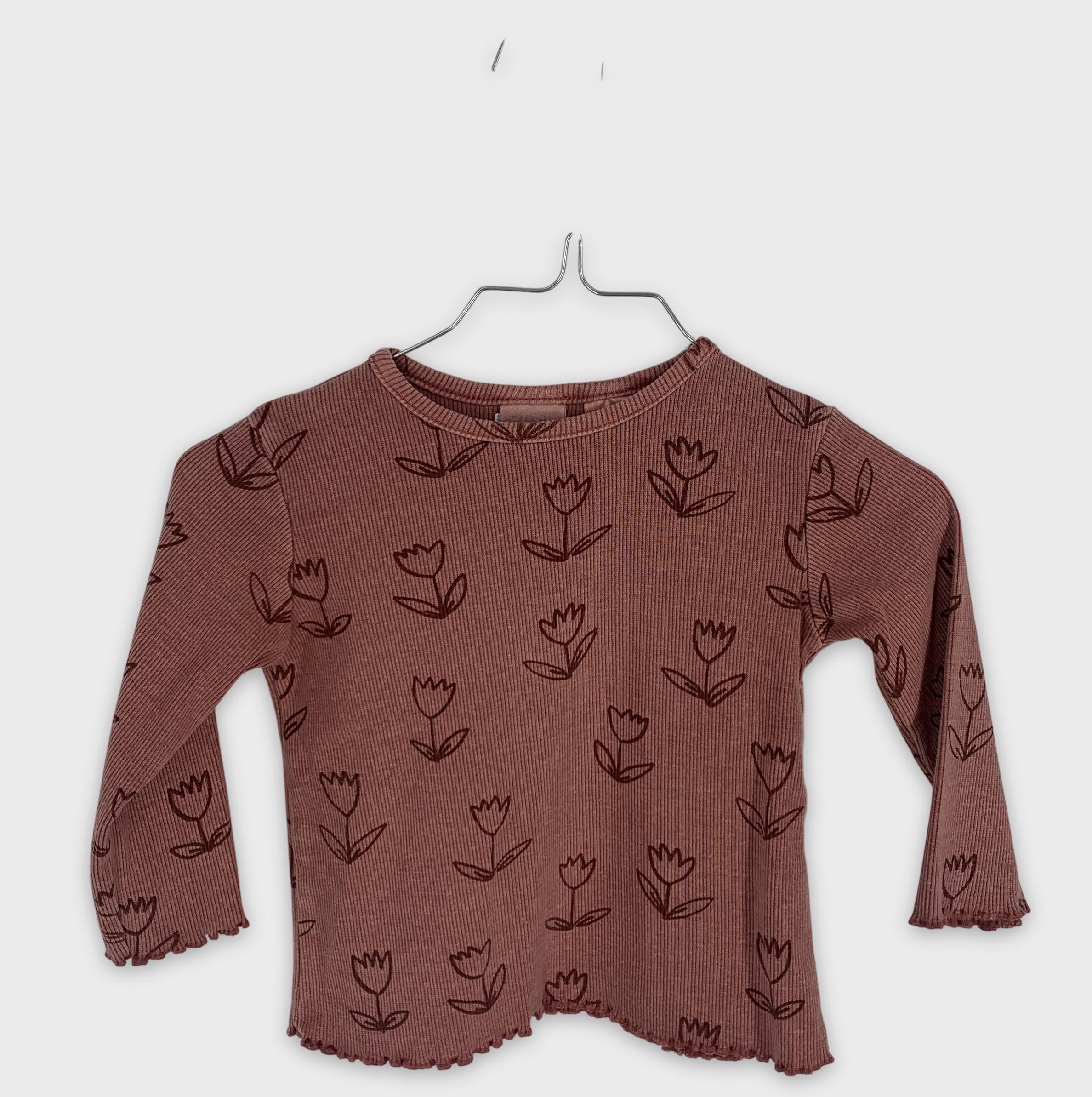0-Zara - T-shirt manches longues - 6-9 mois