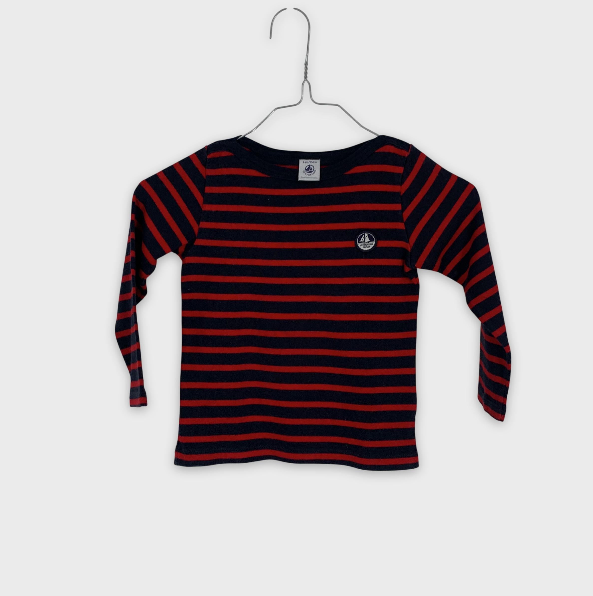 0-Petit Bateau - T-shirt manches longues - 4ans