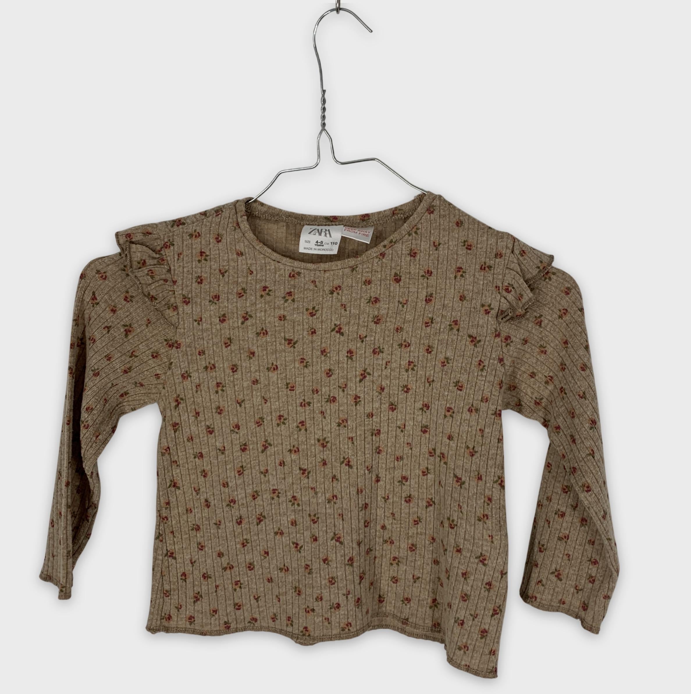 0-Zara - T-shirt manches longues - 4-5 ans