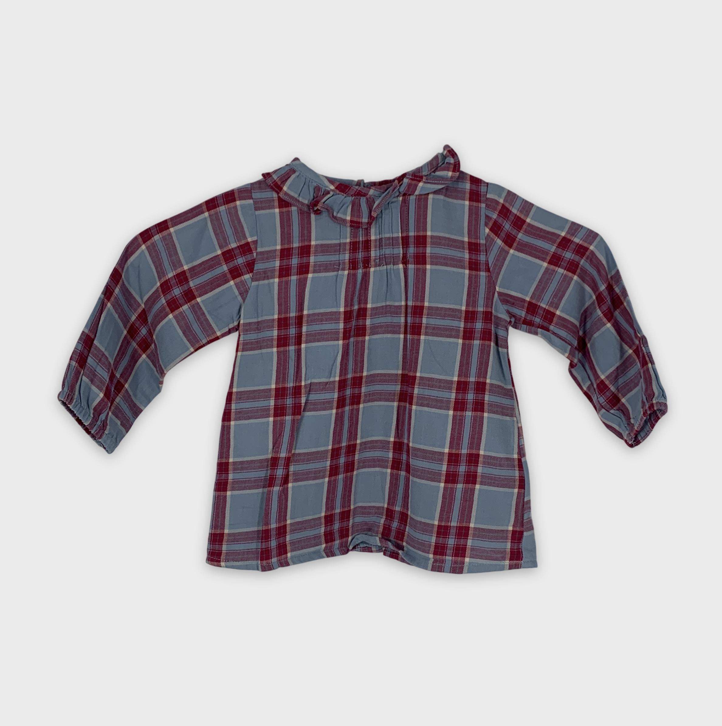 0-OCCO - Chemise à carreaux - 12/18 mois