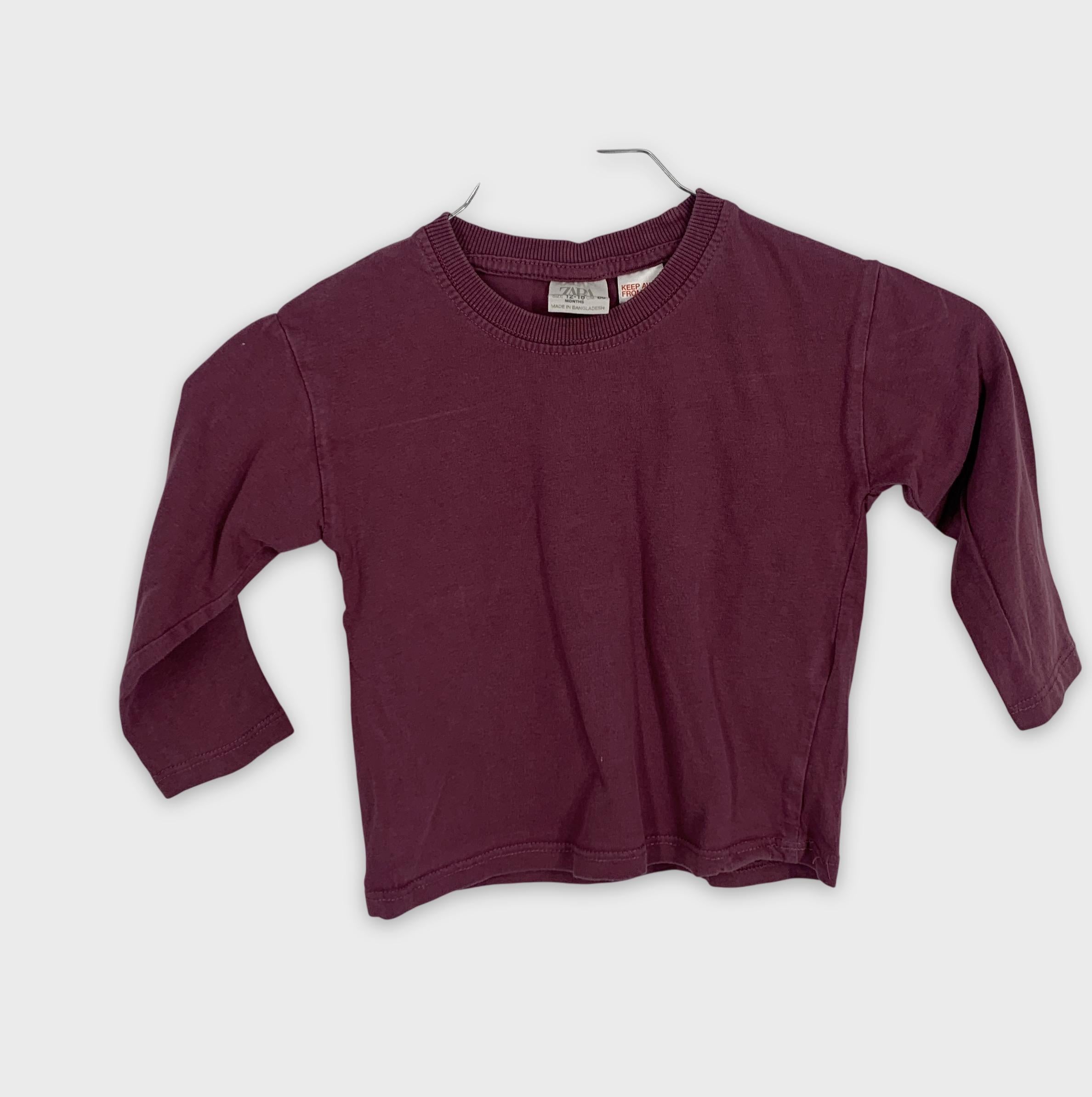 0-Zara - T-shirt manches longues - 12-18M