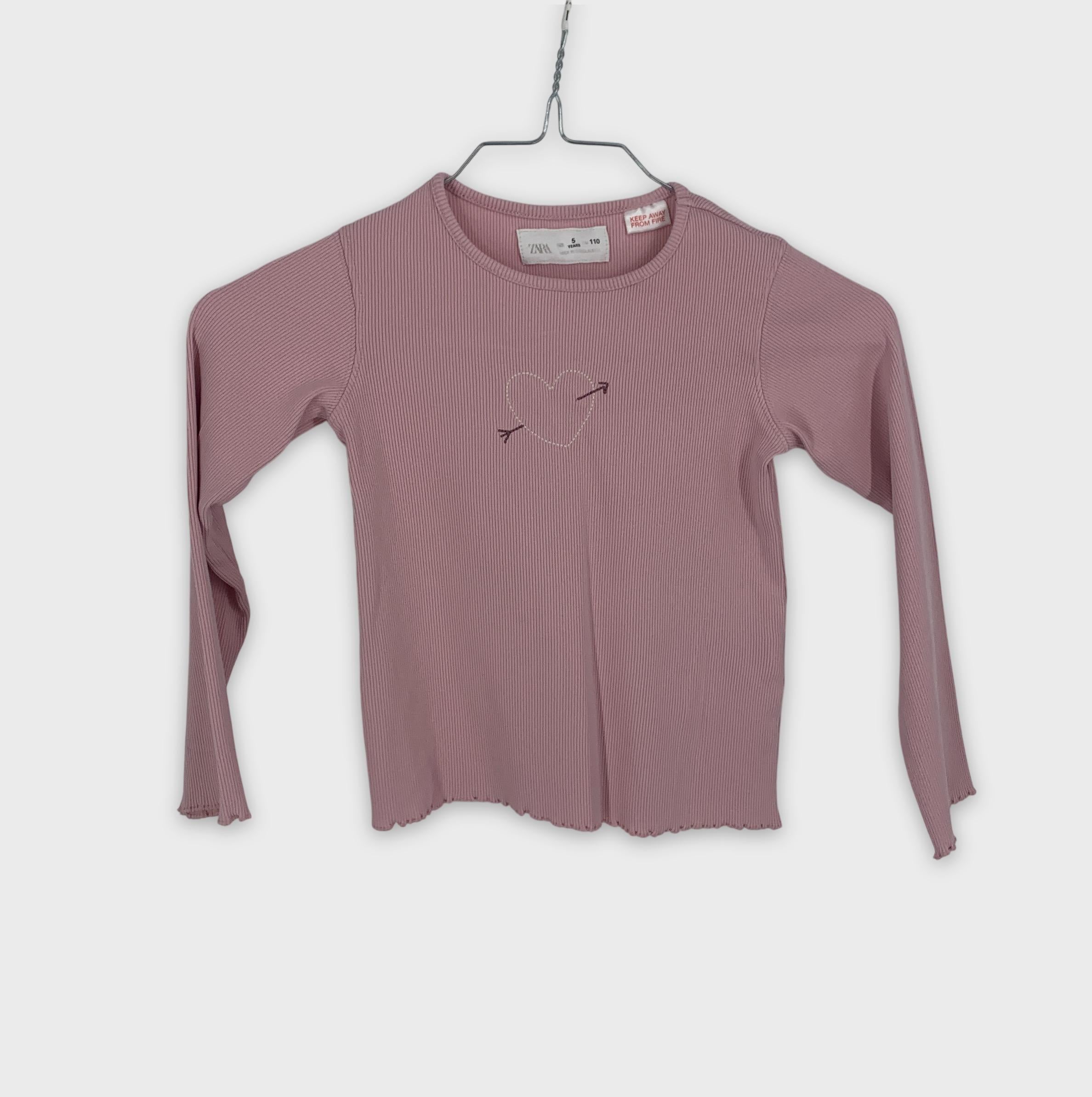 0-Zara - T-shirt manches longues - 5 ans