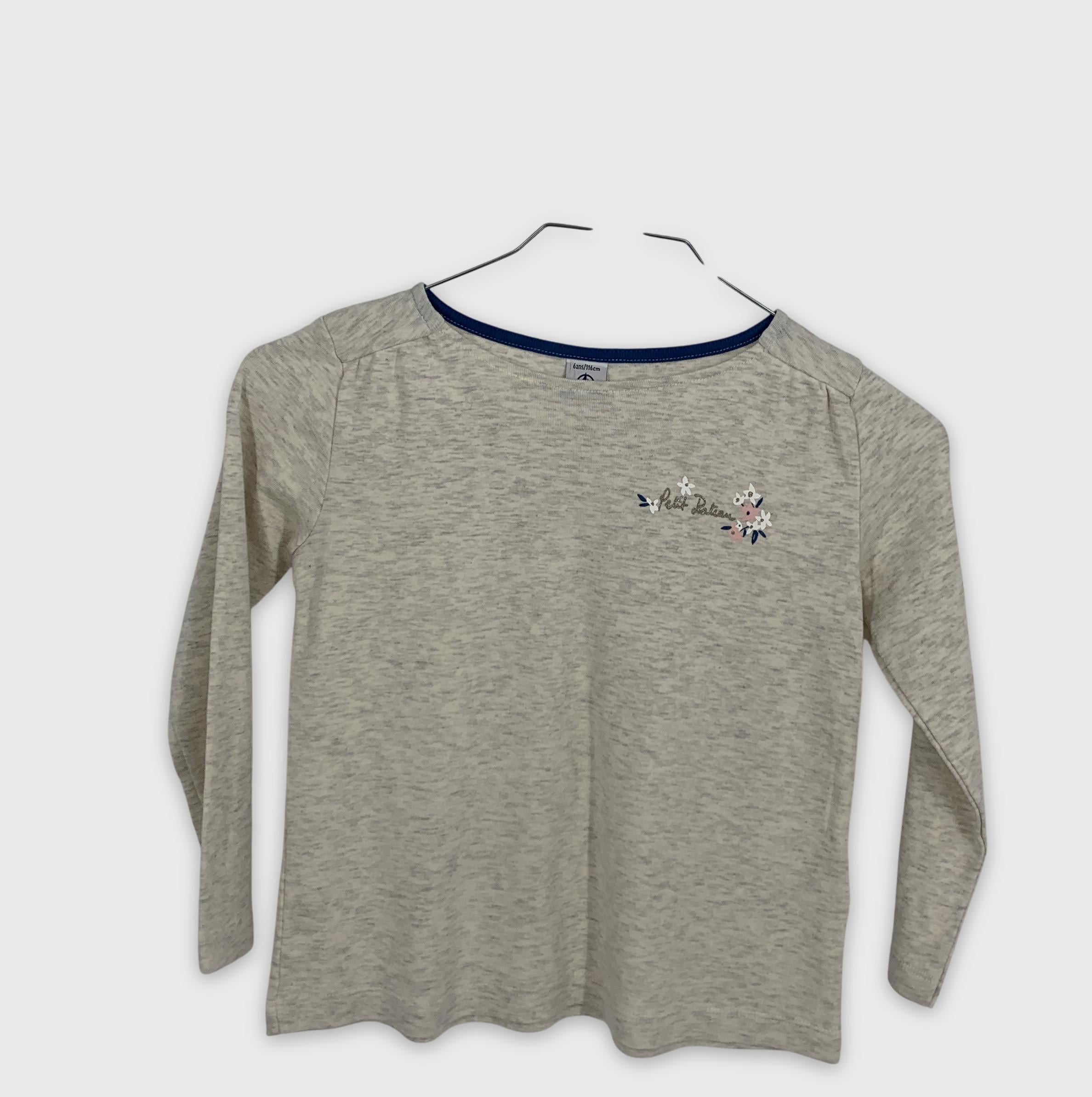 0-Petit Bateau - T-shirt manches longues - 6 ans/116cm