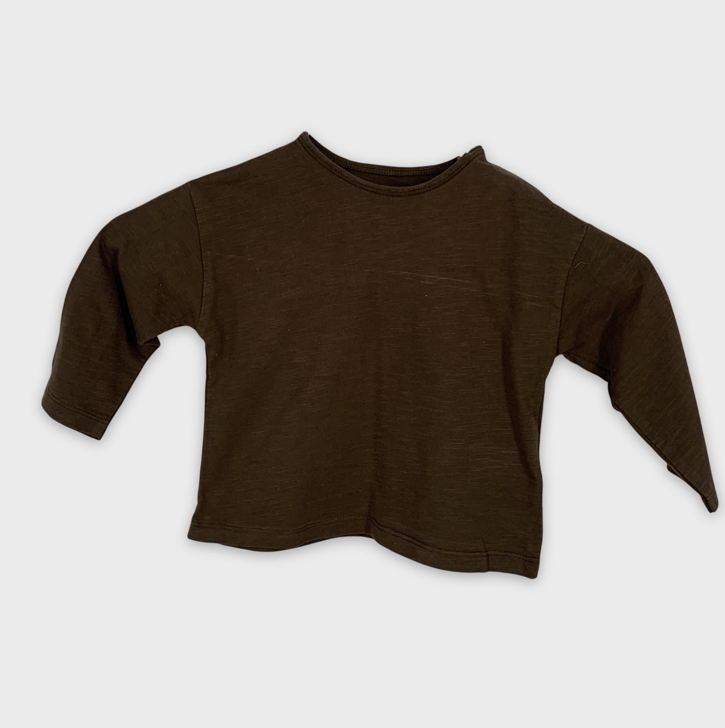 0-Zara - T-shirt manches longues - 9-12 mois