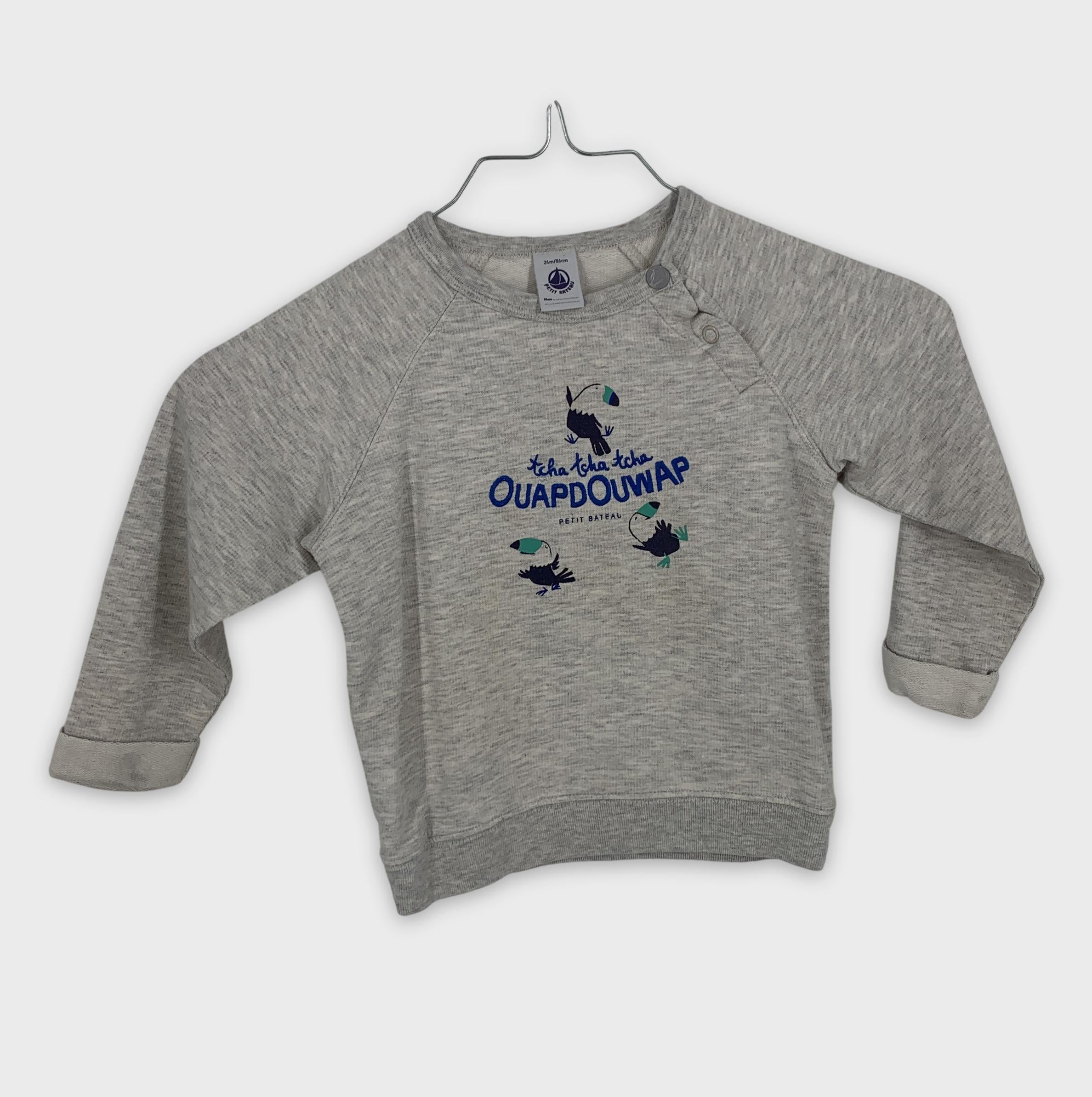 0-Petit Bateau - Sweat - 24m/86cm