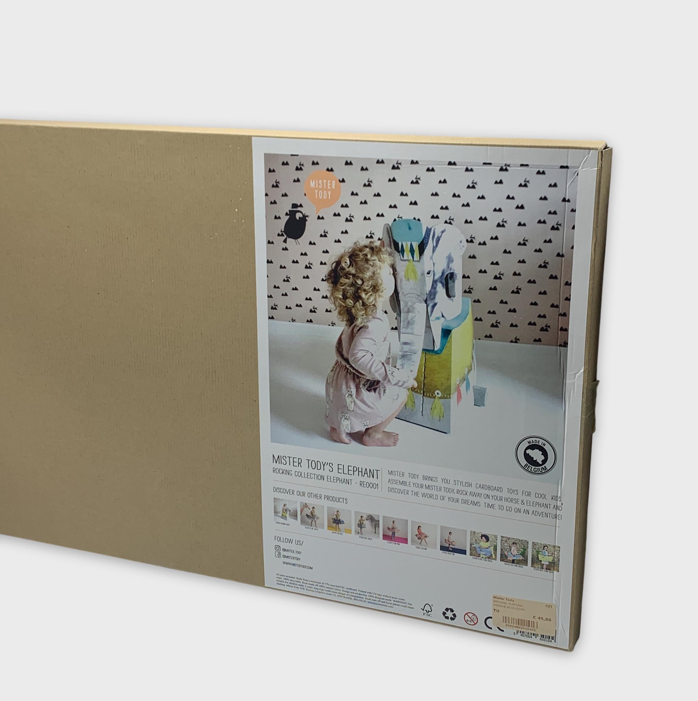 0-Mister Tody - Jouet en carton - Elephant