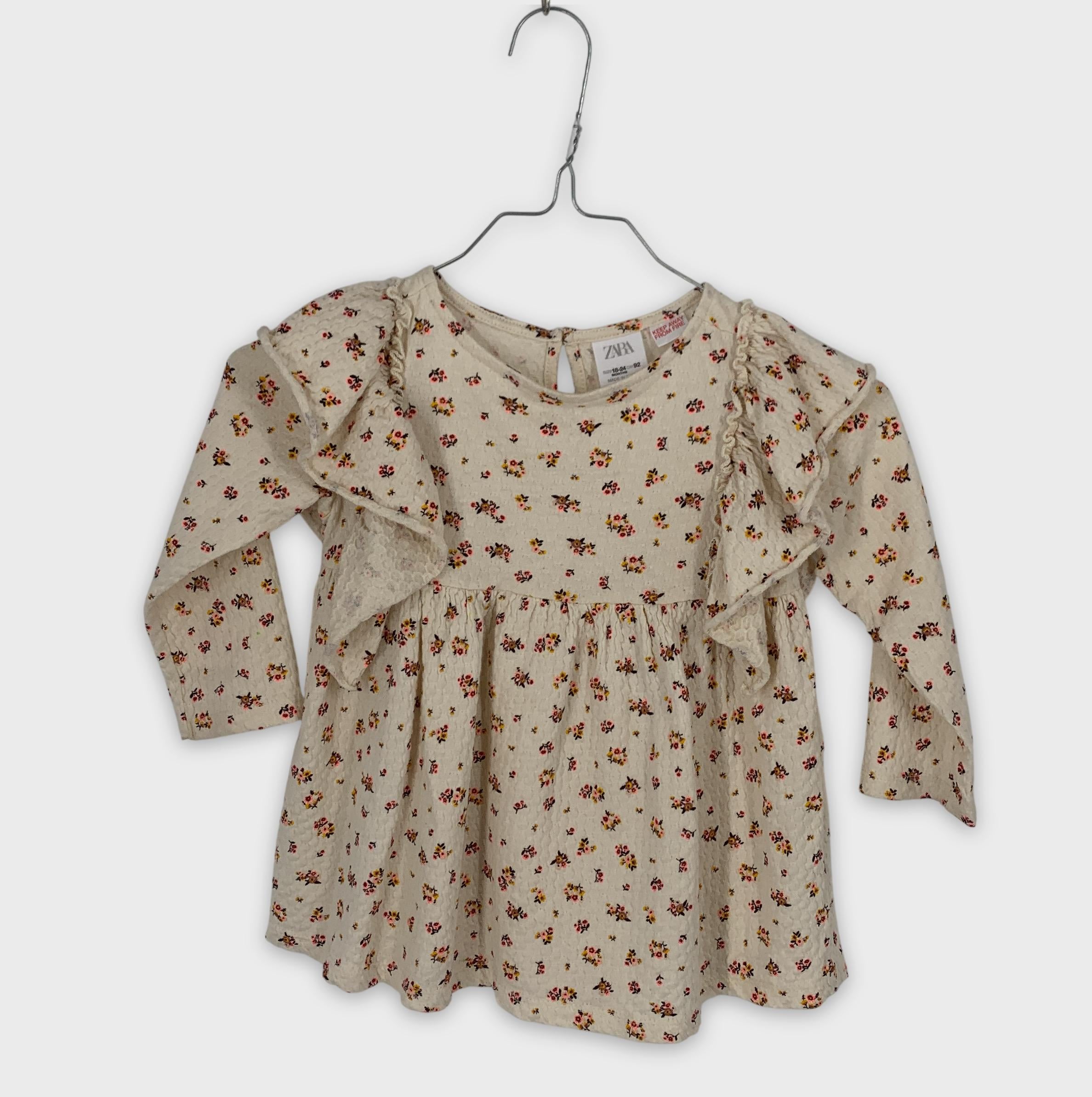 0-Zara - Blouse à fleurs - 18-24 mois