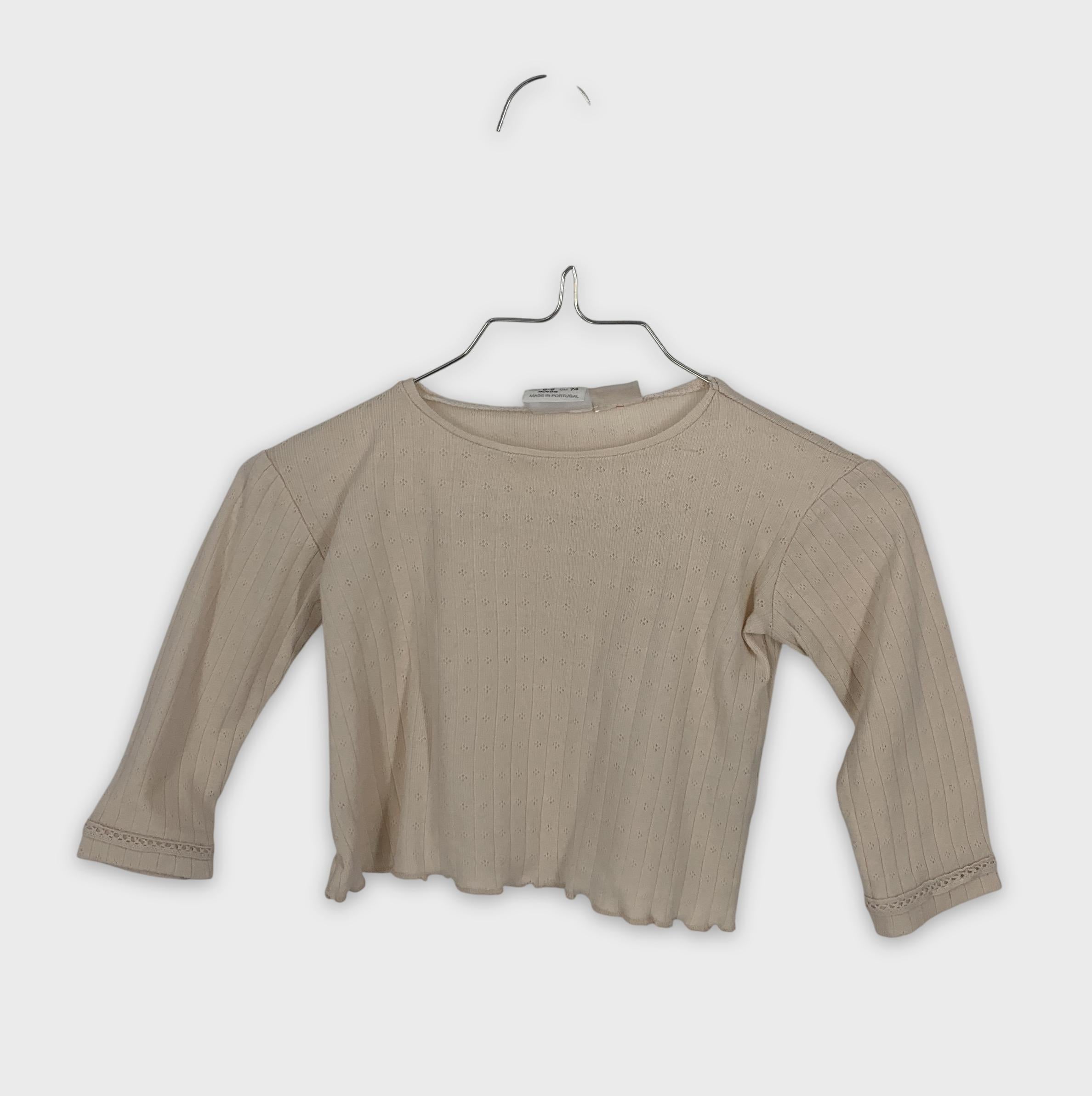 0-Zara - T-shirt manches longues - 6-9M