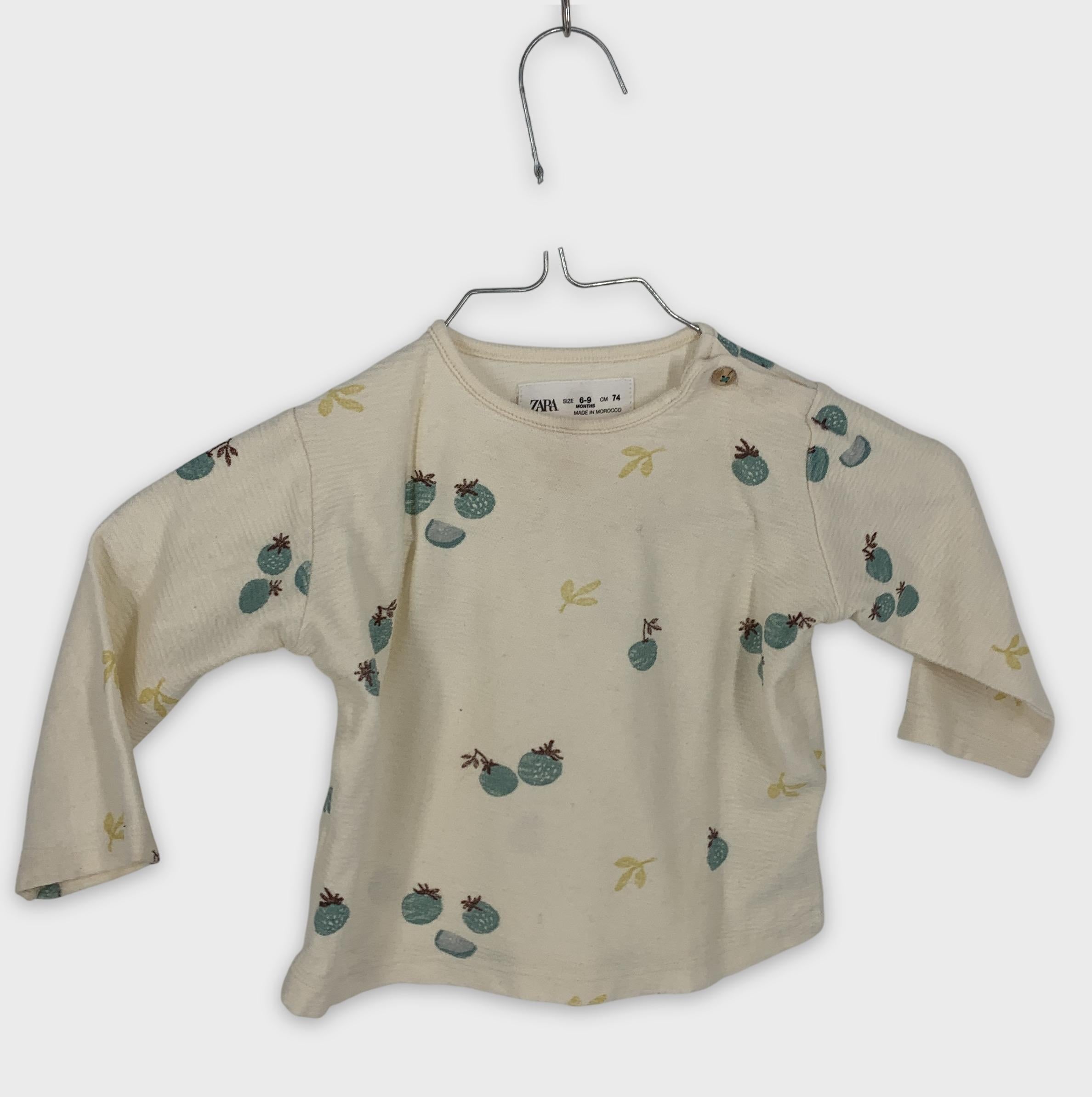 0-Zara - T-shirt manches longues - 6-9 mois