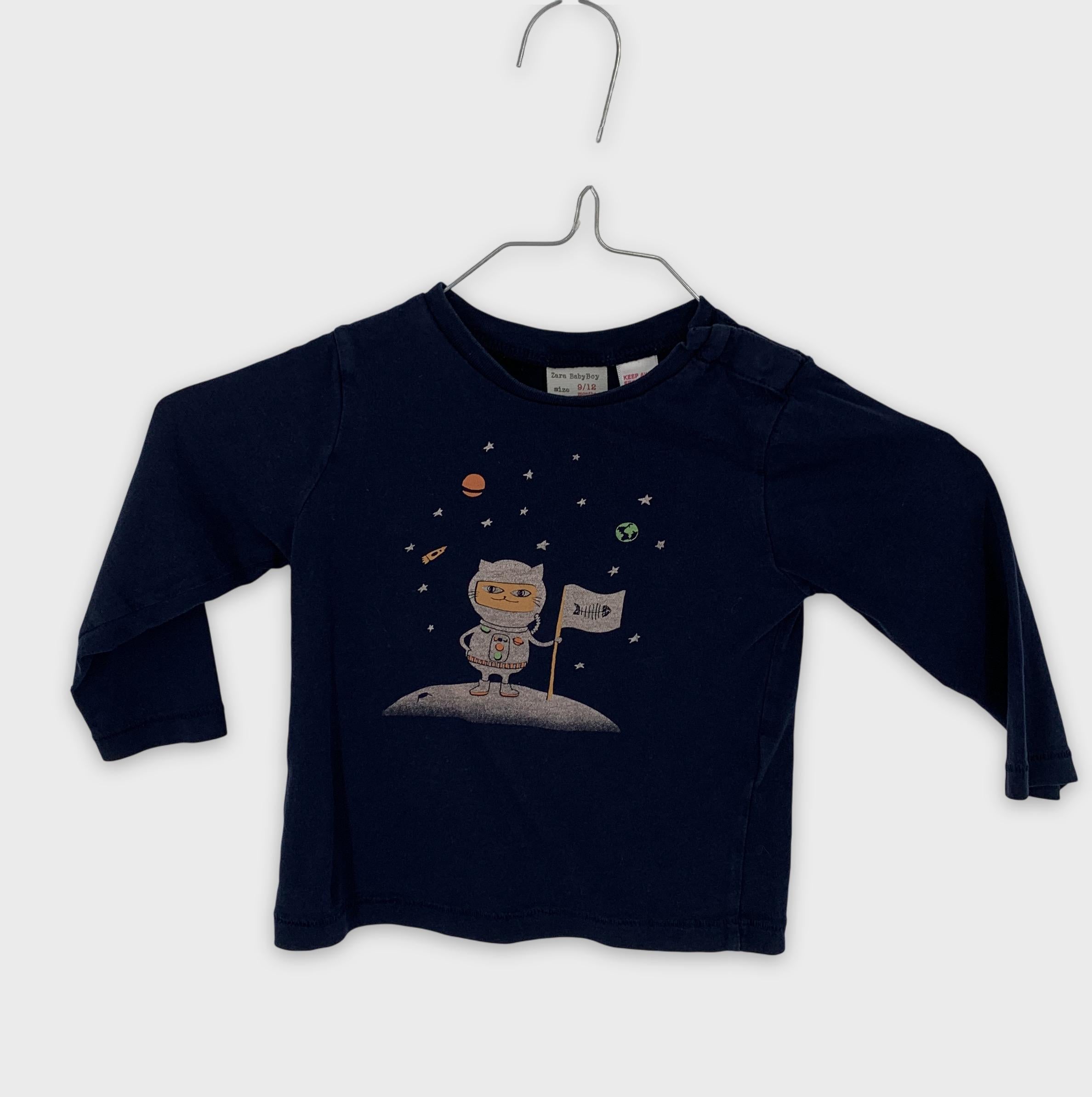 0-Zara BabyBoy - T-shirt manches longues - 9/12 mois