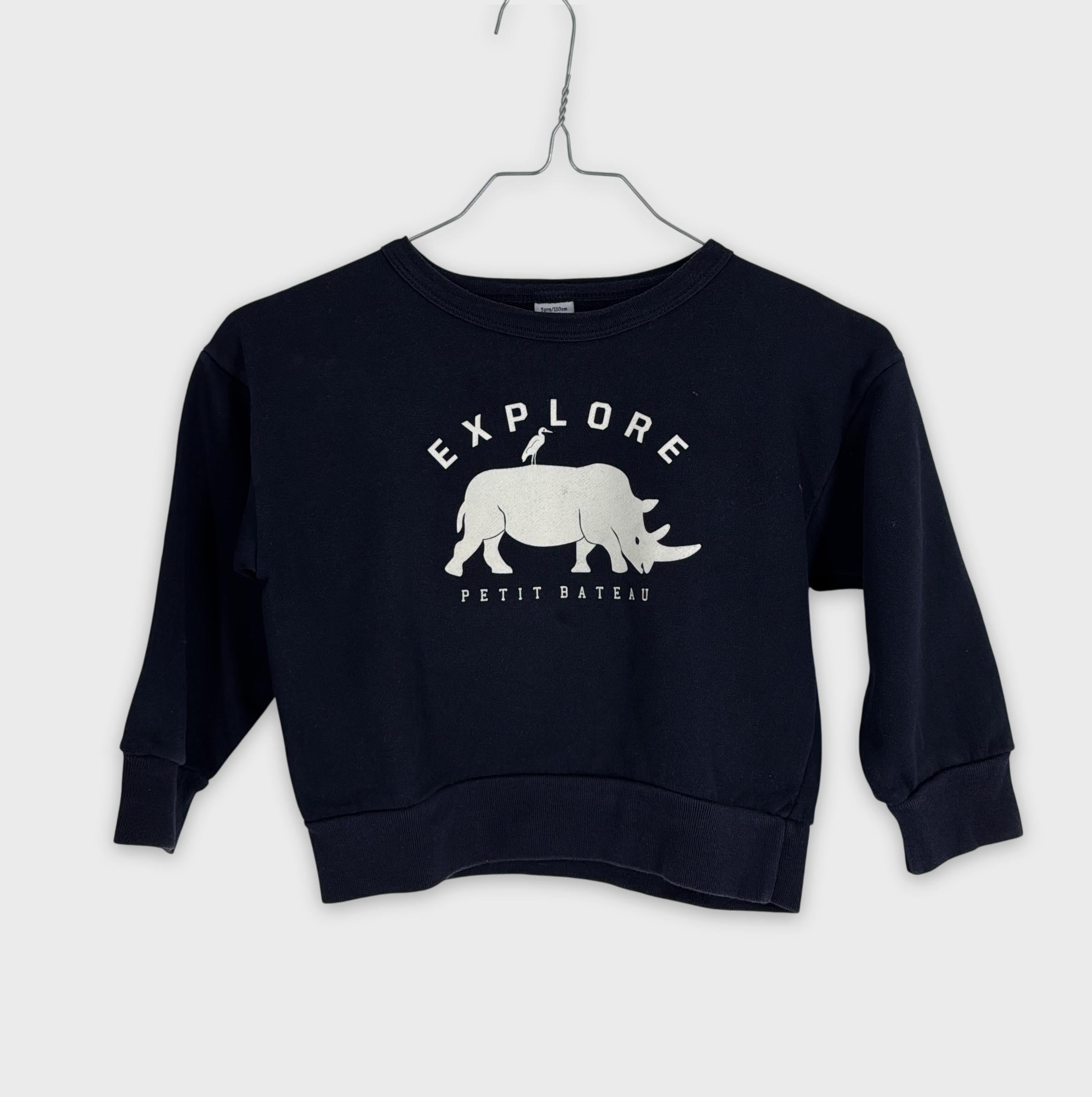 0-Petit Bateau - Sweat - 5ans/110cm
