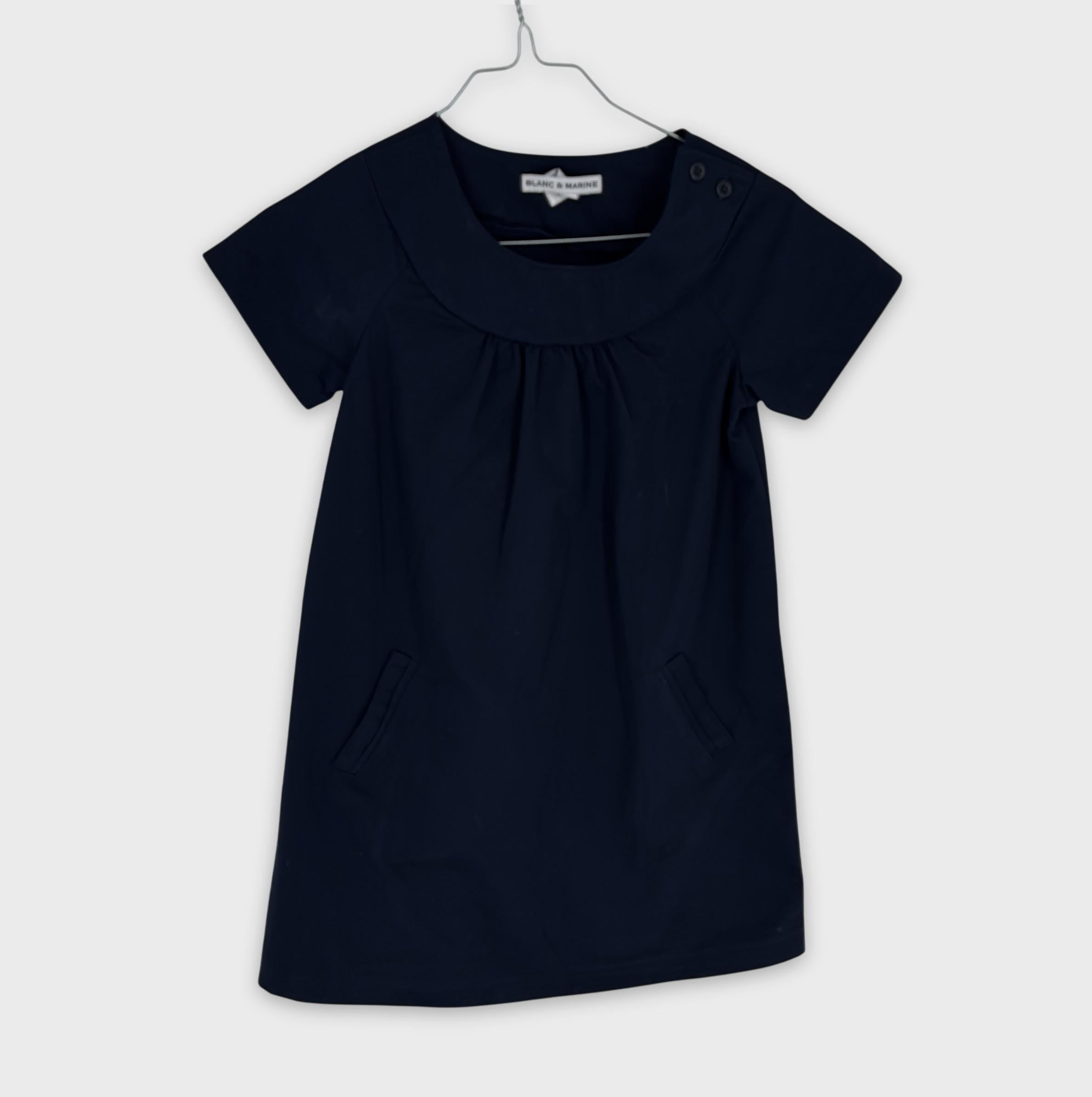 0-Blanc & Marine - Robe - 134/140