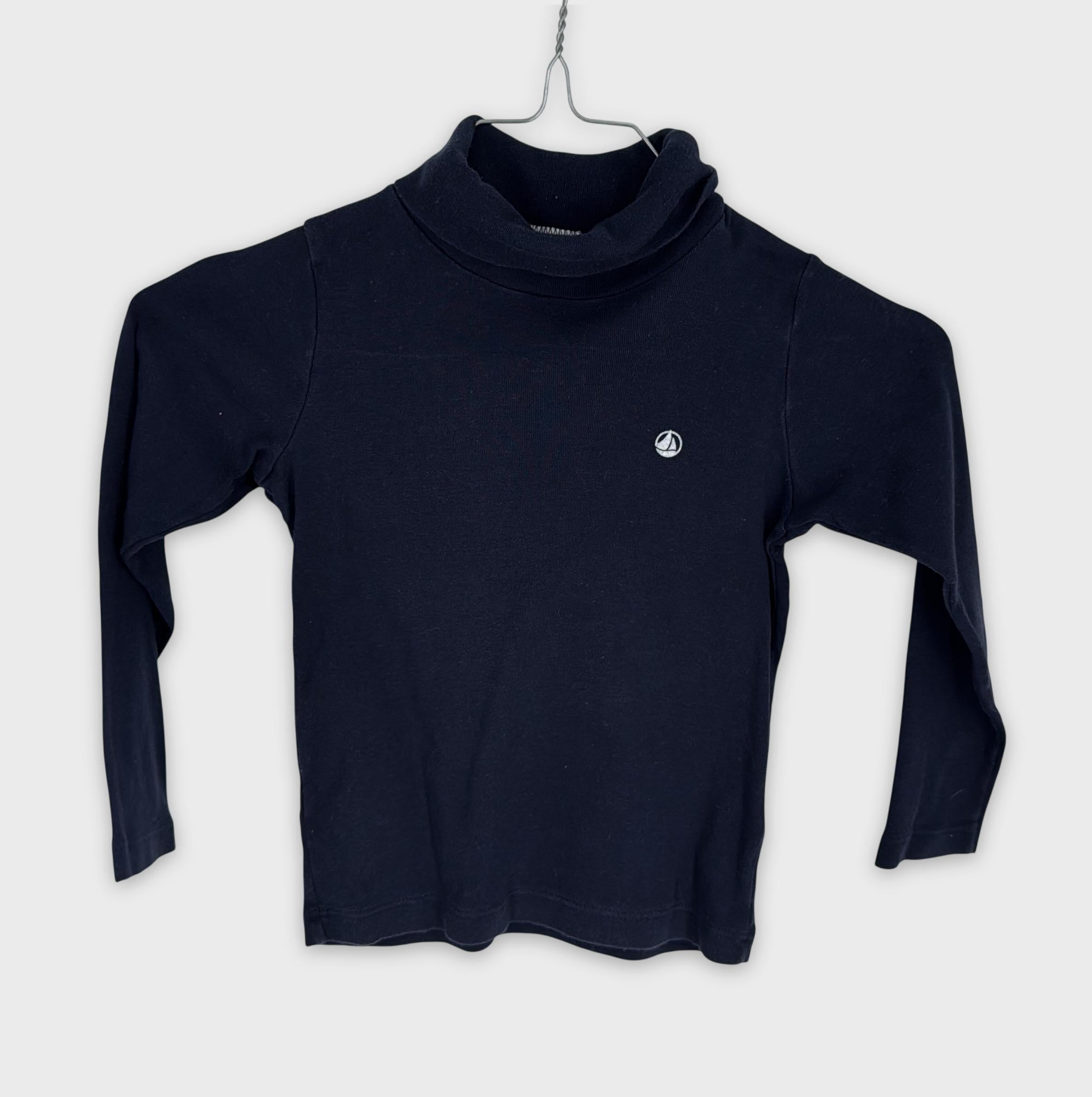 0-Petit Bateau - T-shirt manches longues col roulé - 4 ans